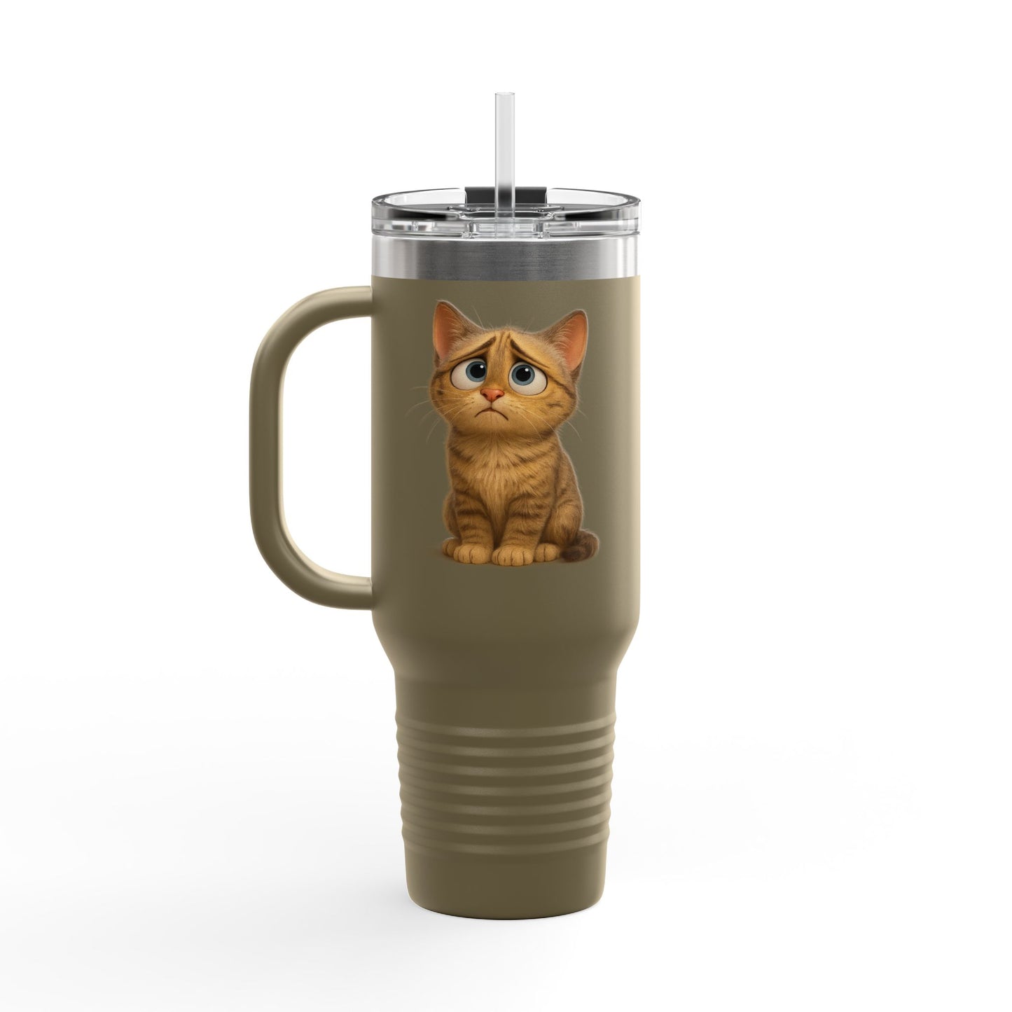 Cute Cat Insulated Travel Mug, 40oz - Perfect for Pet Lovers, Gifts for Cat Owners, Travel Accessories, Cute Drinkware, Animal Lovers