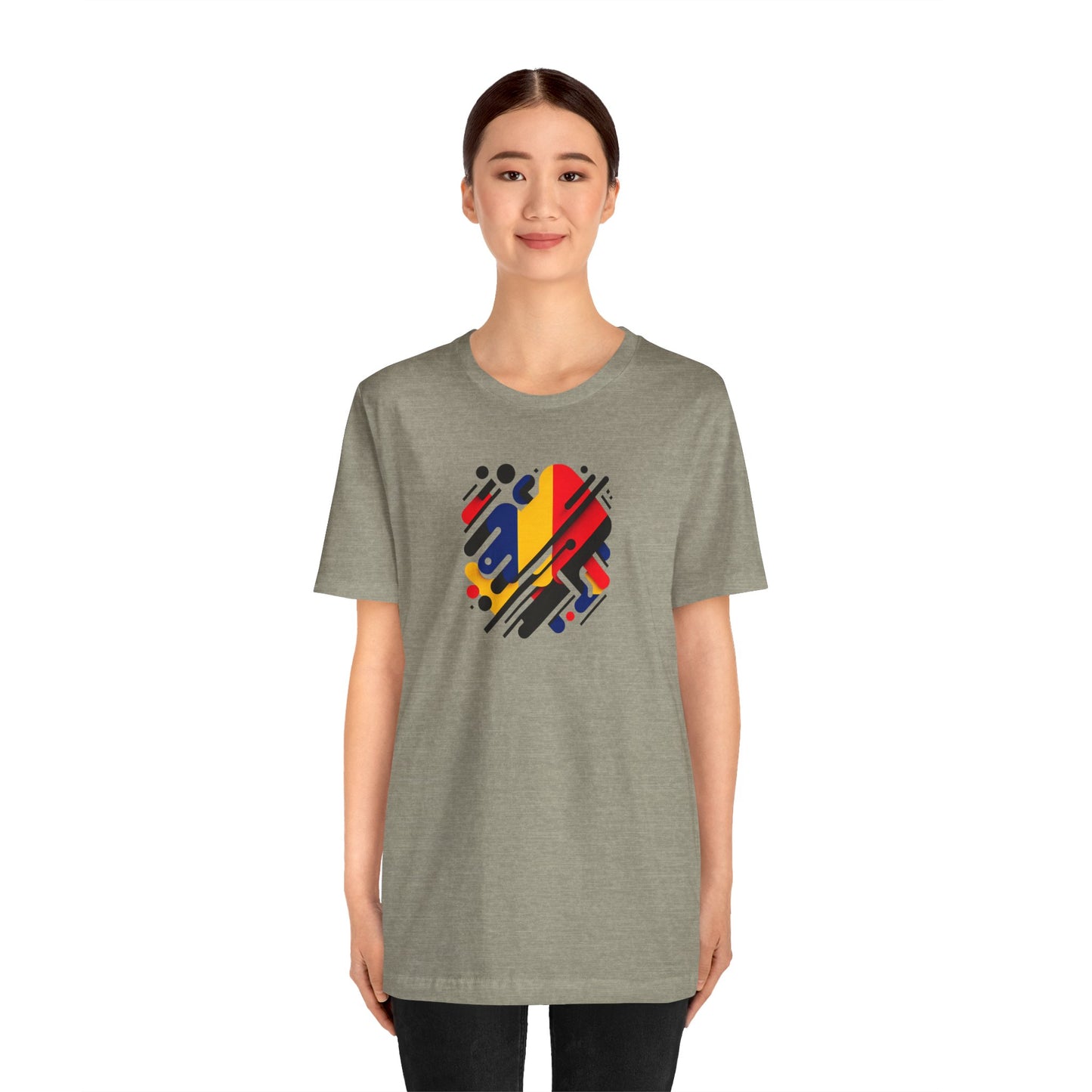 Artistic Heart Unisex Jersey Tee - Vibrant Graphic Tee, Casual Wear, Gift for Art Lovers, Birthday Surprise, Everyday Comfort