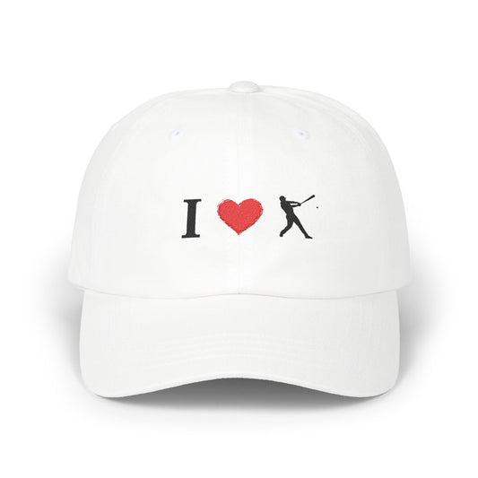 I Love Baseball Dad Cap, Sporty Hat for Dads, Baseball Lover Gift, Father's Day Gift, Casual Everyday Wear