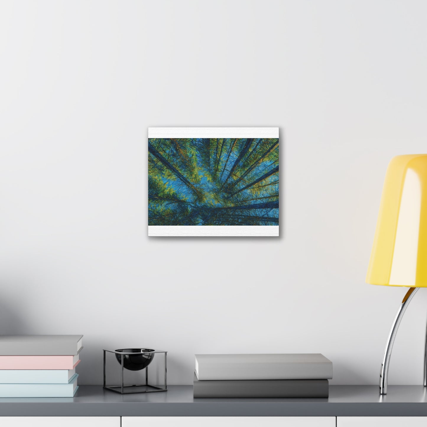 Canvas Wall Art, Forest Perspective Print, Nature Decor, Home & Office Art, Rustic Wall Hanging, Tree Art for Nature Lovers