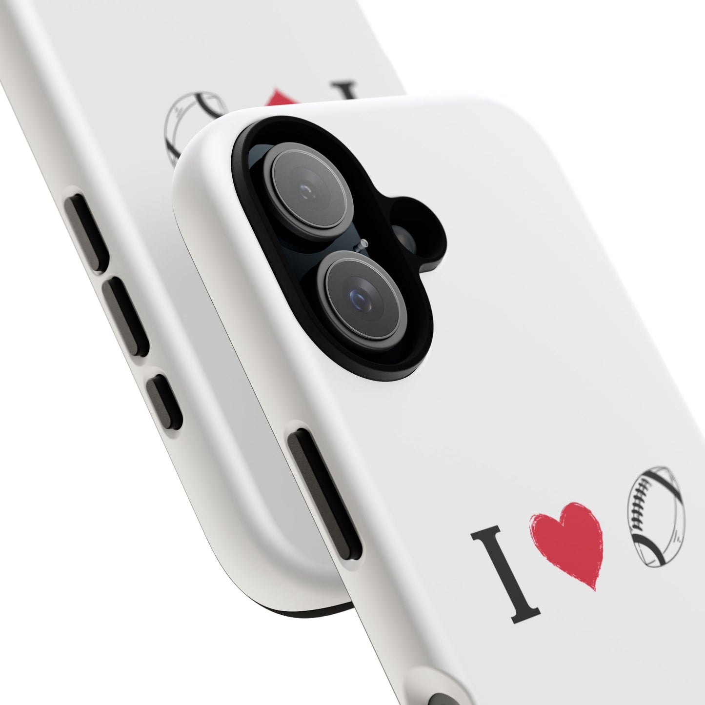Football Love Phone Case - Tough Cases, Unique Sports Lover Gift, Personalized Cellphone Cover, Birthday Present, Sports Equipment