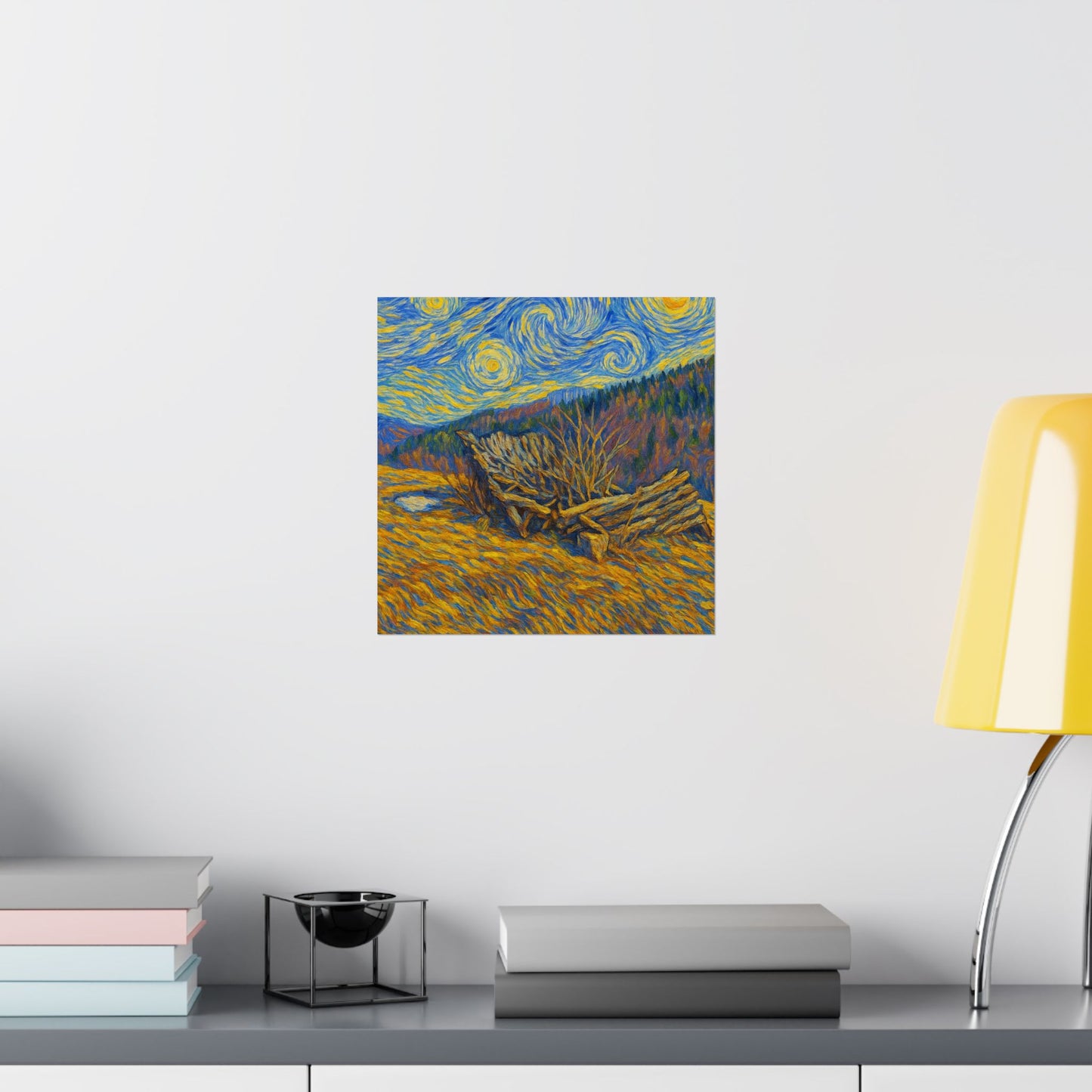 Matte Vertical Posters of Starry Night - Art Print for Home Decor, Wall Art, Gift for Art Lovers, Bacground for Celebrations