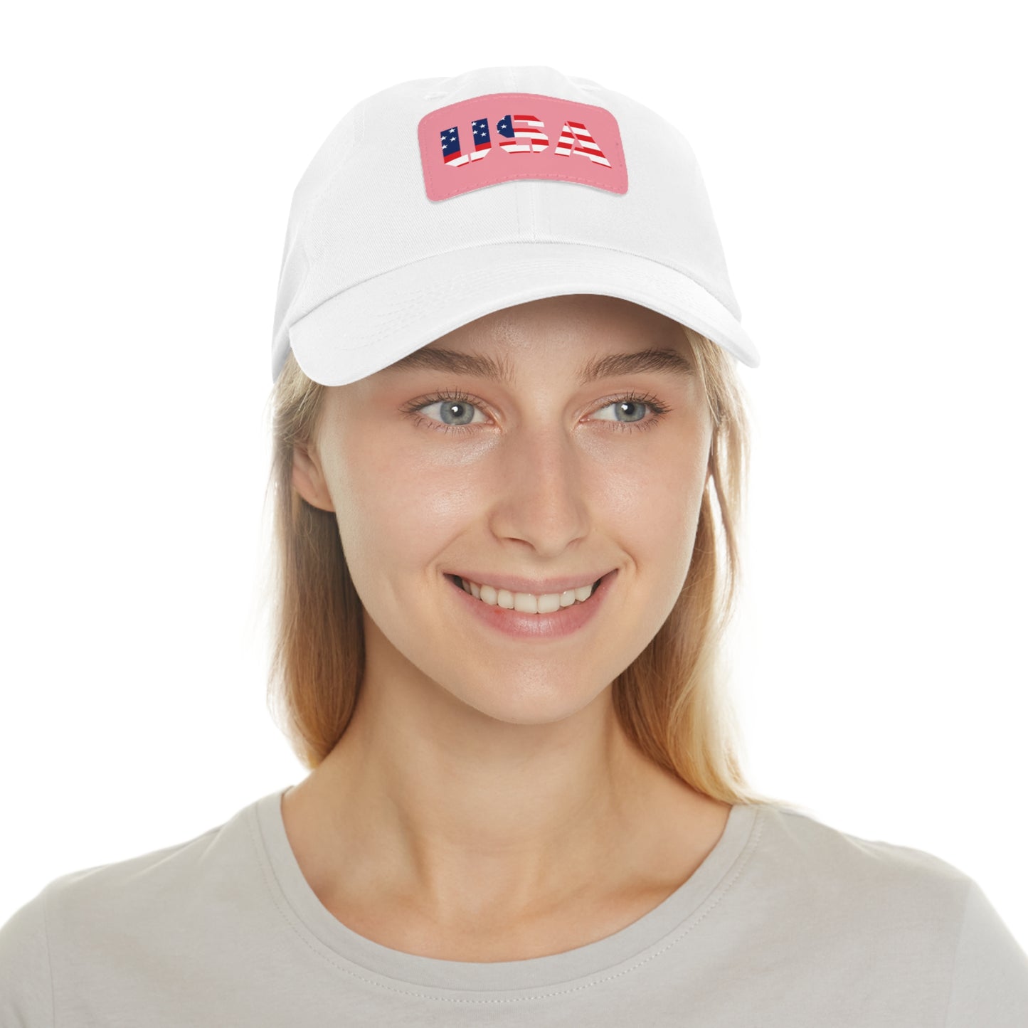 Dad Hat with USA Leather Patch