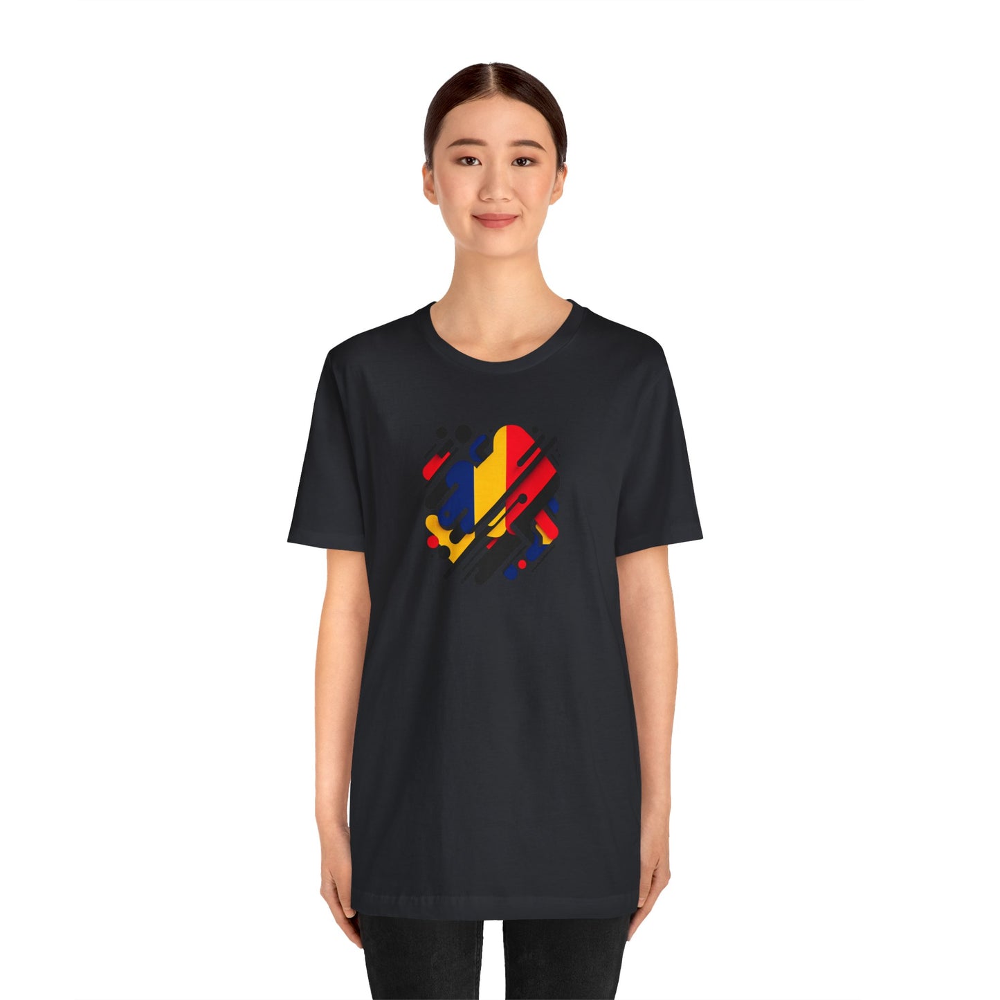 Artistic Heart Unisex Jersey Tee - Vibrant Graphic Tee, Casual Wear, Gift for Art Lovers, Birthday Surprise, Everyday Comfort