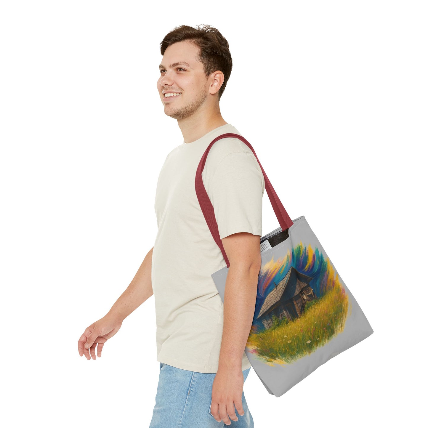 Rustic Charm Tote Bag | Boho Bag | Eco-Friendly Custom Design | Nature Lover Gift | Canvas Purse | Casual Carryall