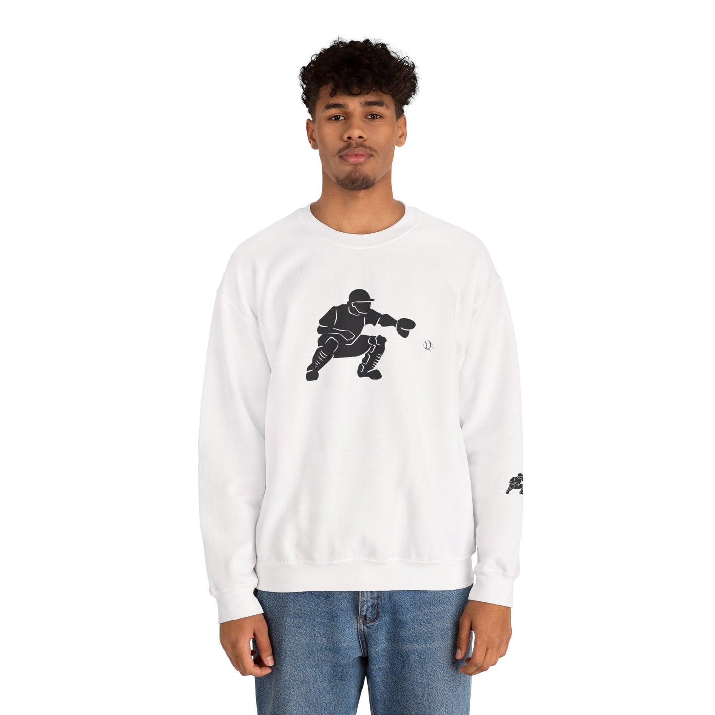 Baseball Catcher Crewneck Sweatshirt | Unisex Sports Apparel | Perfect for Game Days, Gifts, and Casual Wear | Baseball Lover's Gift