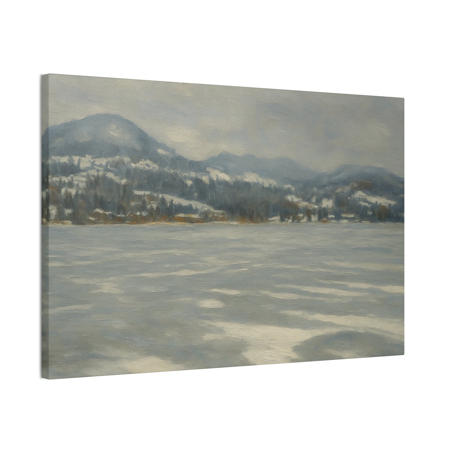 Serene Winter Landscape Canvas