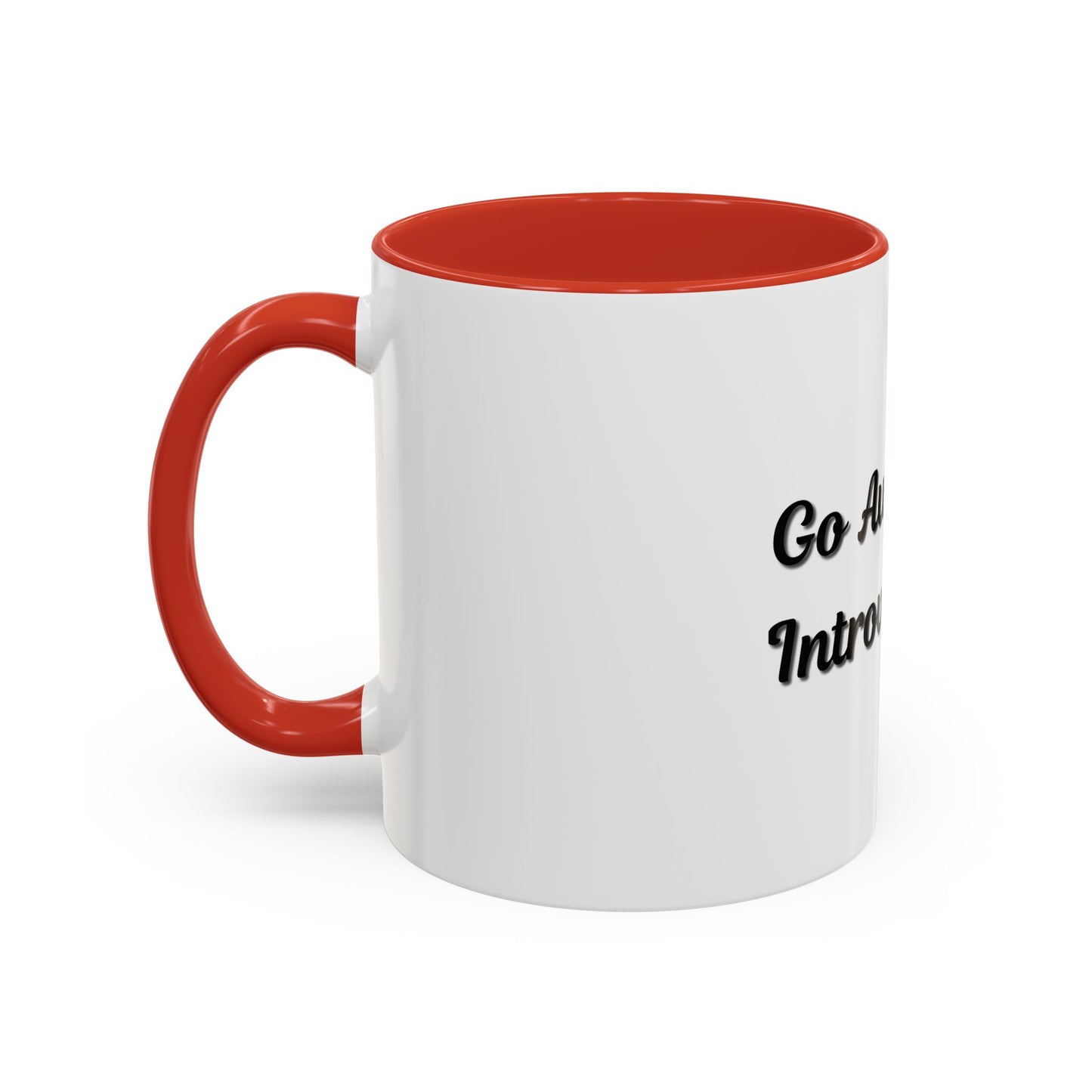 Introvert Coffee Mug - Go Away, I'm Introverting - Black Accent for Relaxing Moments