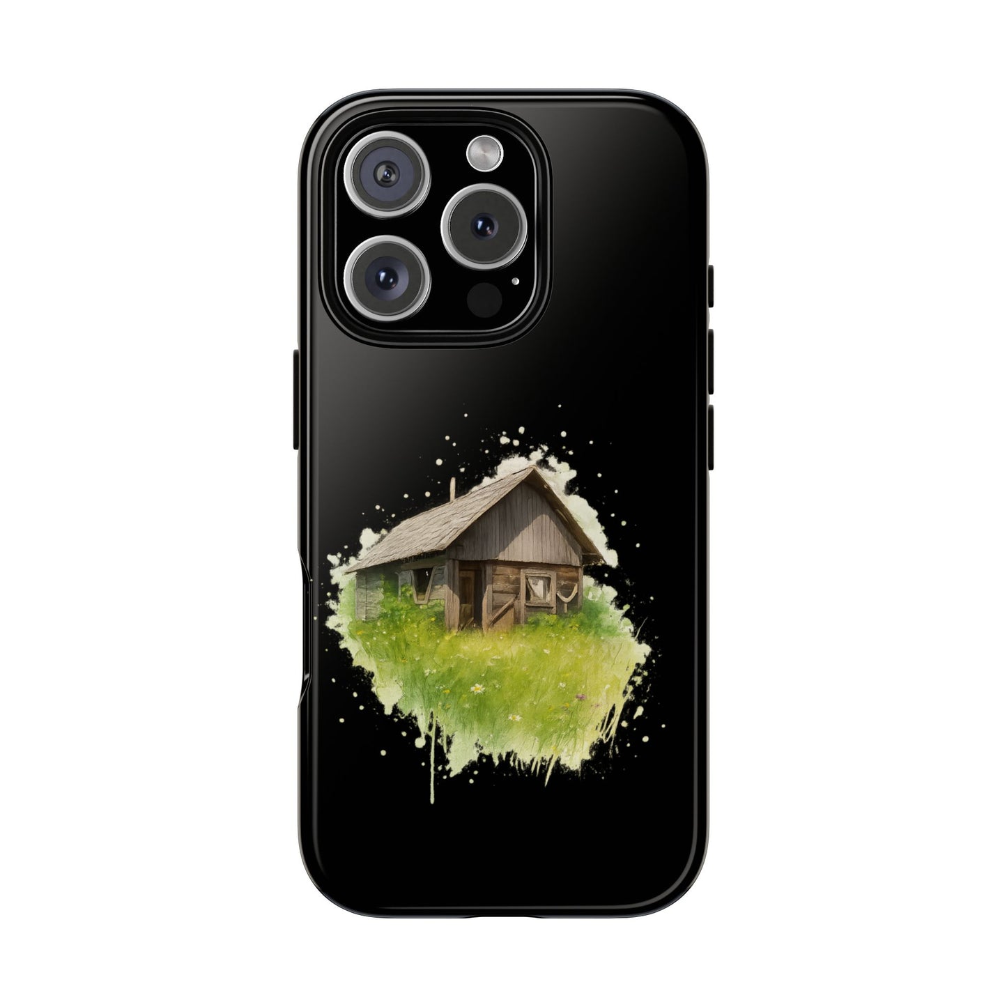 Rustic Farmhouse Phone Case, Cute Cottage Design, Tough Cases for Nature Lovers, Eco-Friendly Gift, Customizable Tech Accessories