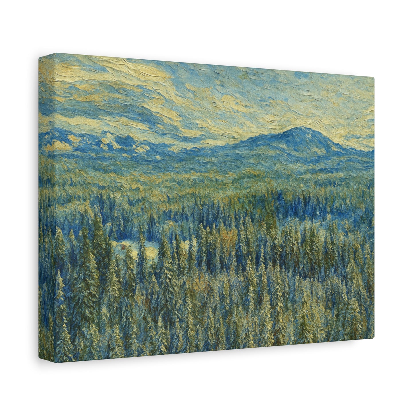 Scenic Landscape Canvas Print, Rustic Home Decor, Wall Art for Nature Lovers, Gift for Art Enthusiasts, Serene Forest Artwork