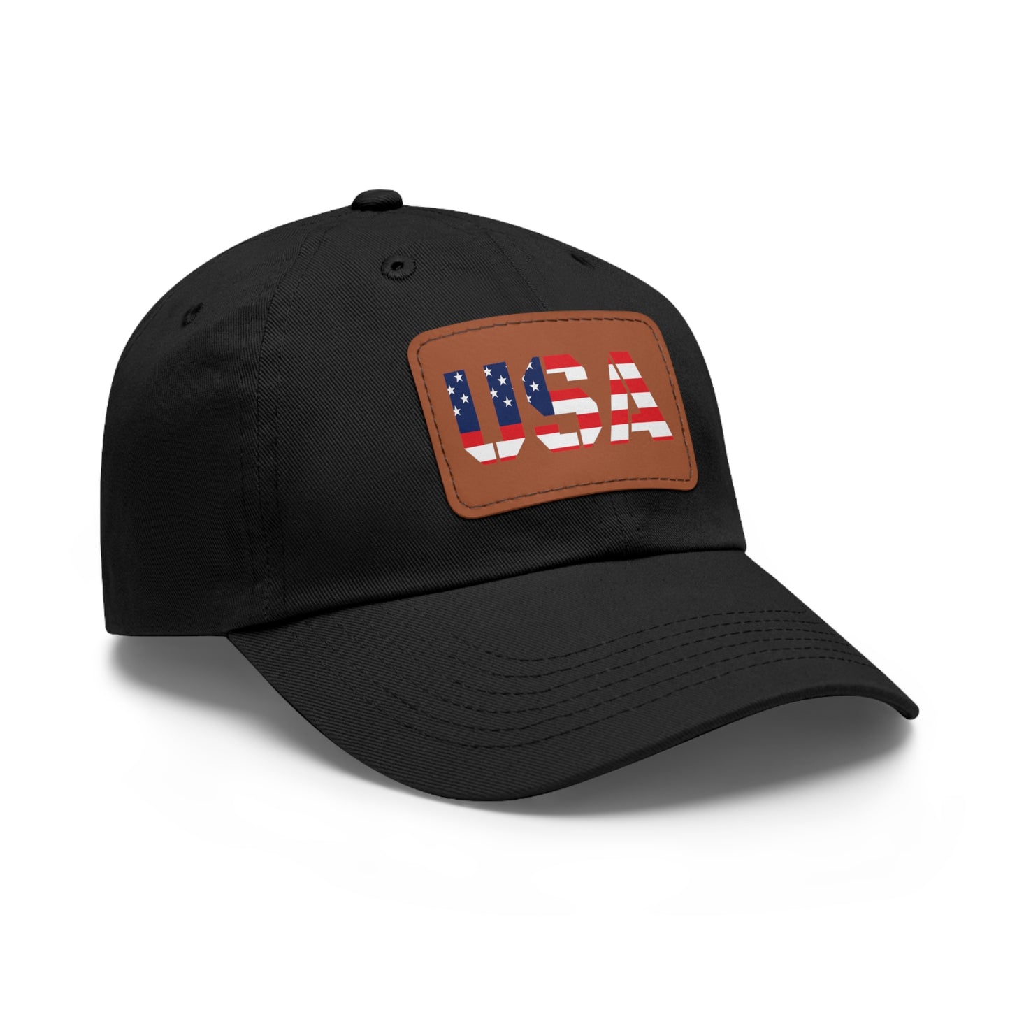 Dad Hat with USA Leather Patch
