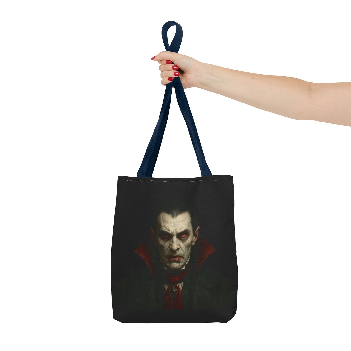 Vampire Haunted Tote Bag, Spooky Shopping Bag, Halloween Accessory, Gothic Style Handbag, Perfect for Halloween Parties, Unisex Tote