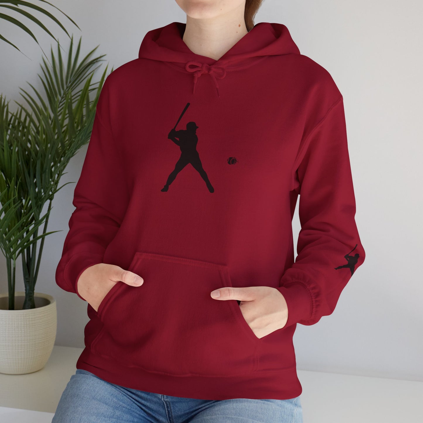 Baseball Themed Unisex Hoodie, Streetwear, Sports Fan Sweatshirt, Gift for Athletes, Casual Wear, Fall Fashion