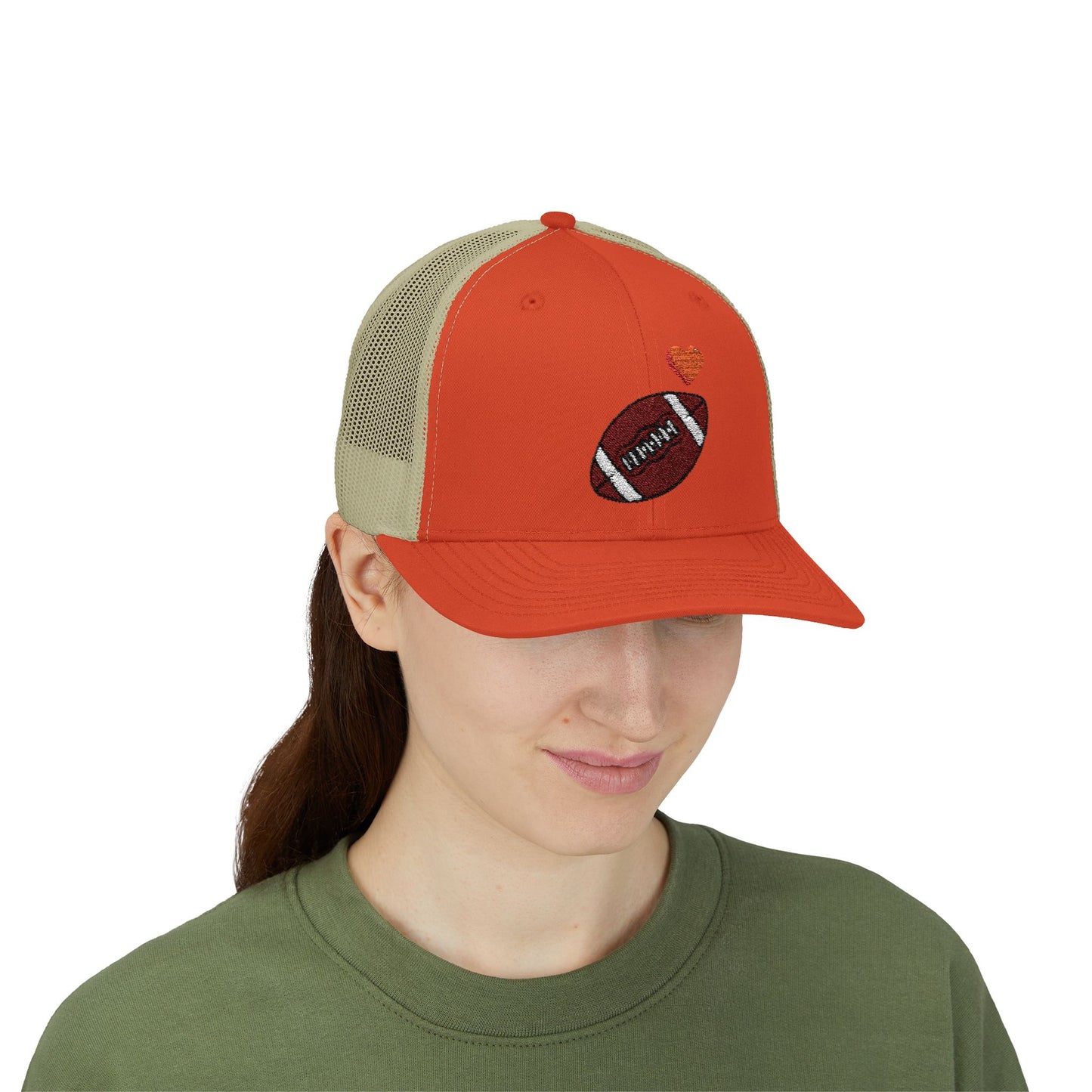 Football Love Snapback Trucker Cap, Sports Hat, Gift for Sports Fans, Casual Wear, Outdoor Activities