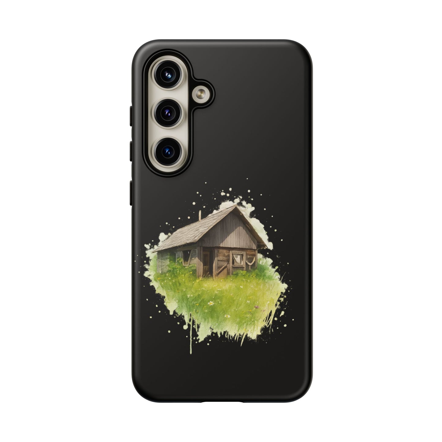 Rustic Farmhouse Phone Case, Cute Cottage Design, Tough Cases for Nature Lovers, Eco-Friendly Gift, Customizable Tech Accessories