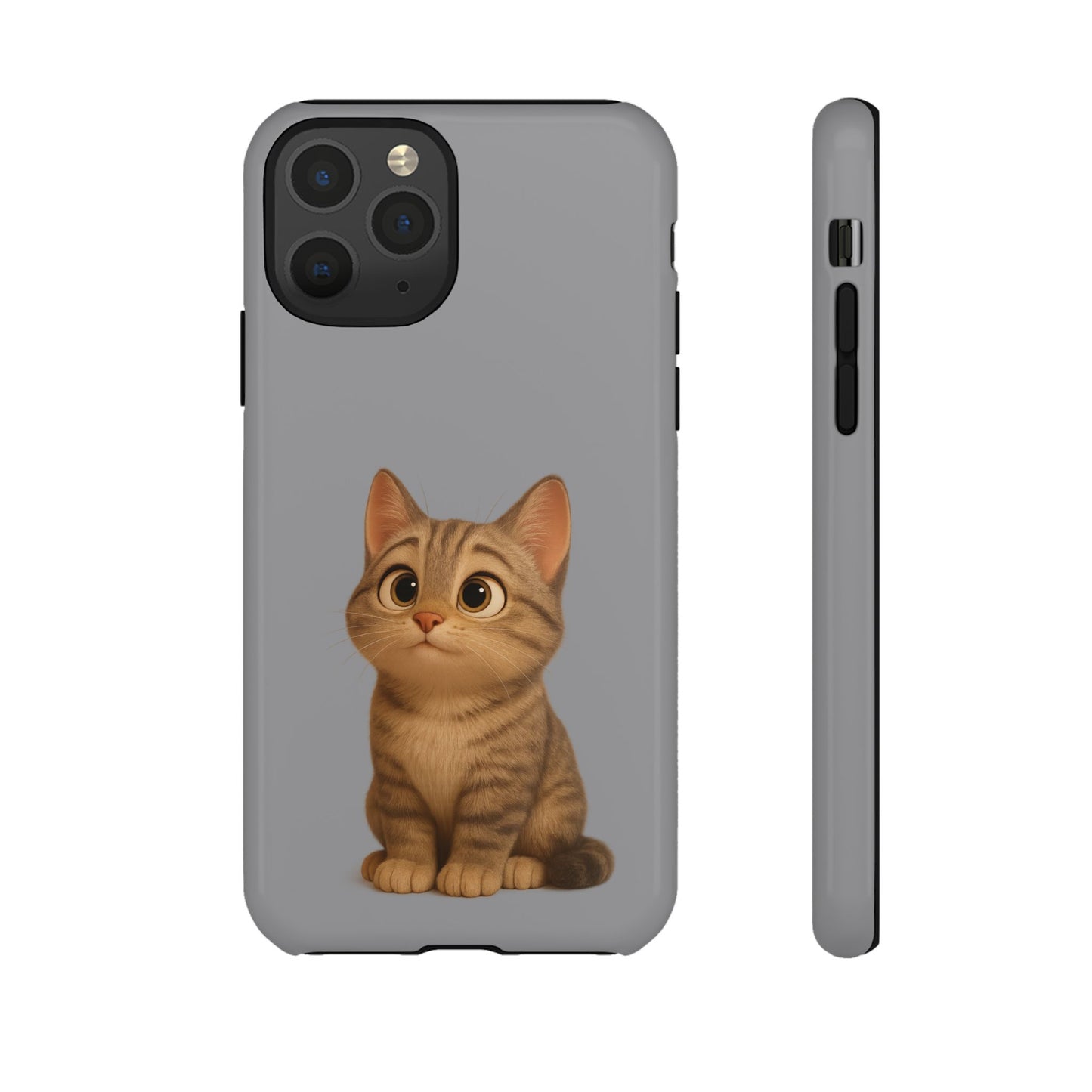 Cute Cat Phone Case, Kawaii Pet Accessory, Gift for Cat Lovers, Animal Phone Cover for Kids, Unique Kitty Design, Birthdays, Holidays