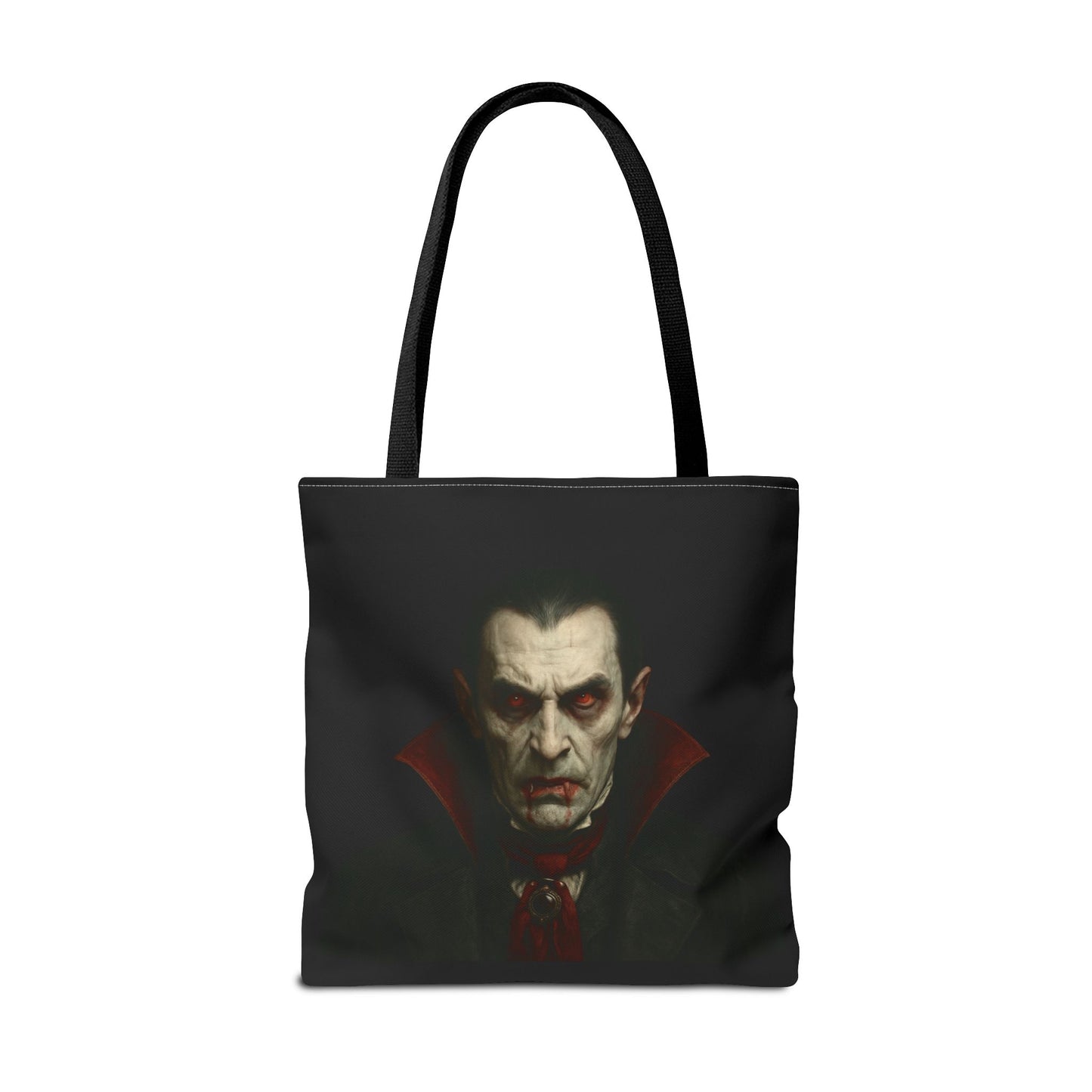 Vampire Haunted Tote Bag, Spooky Shopping Bag, Halloween Accessory, Gothic Style Handbag, Perfect for Halloween Parties, Unisex Tote