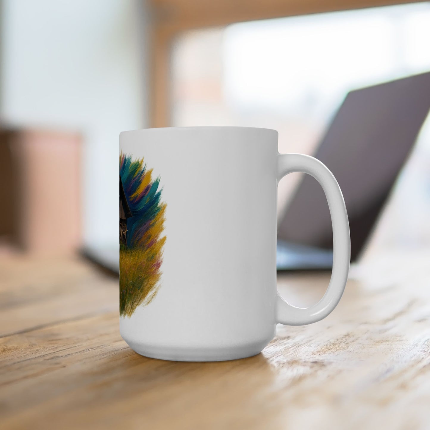 Vibrant Landscape Ceramic Mug for Nature Lovers - Perfect for Coffee, Tea, Gifts, Home Decor, 11oz & 15oz