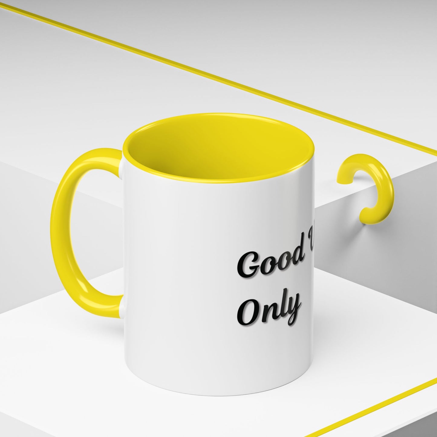 Good Vibes Only Coffee Mug - 11 & 15oz Accent Mug for Positive Energy