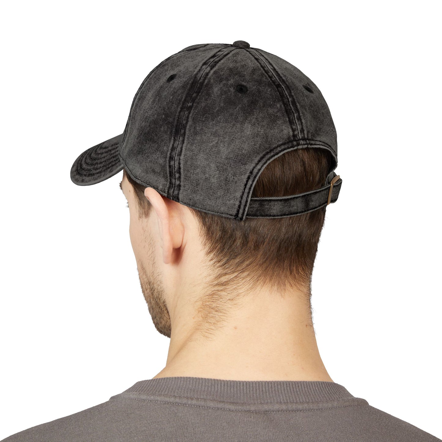 Embroidered Vintage Cap with USA Flag Design
