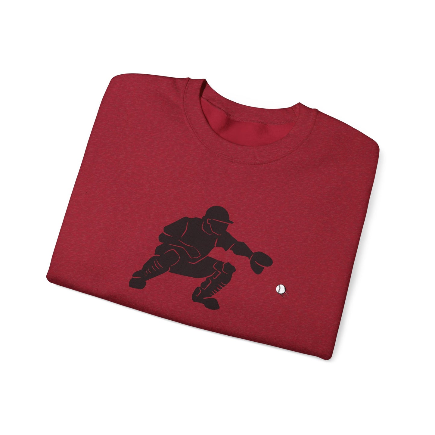 Baseball Catcher Crewneck Sweatshirt | Unisex Sports Apparel | Perfect for Game Days, Gifts, and Casual Wear | Baseball Lover's Gift