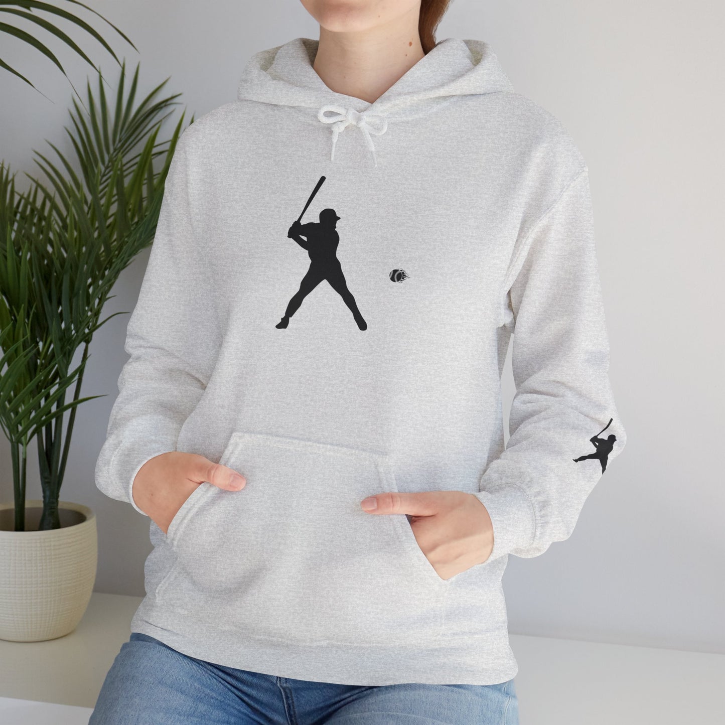 Baseball Themed Unisex Hoodie, Streetwear, Sports Fan Sweatshirt, Gift for Athletes, Casual Wear, Fall Fashion