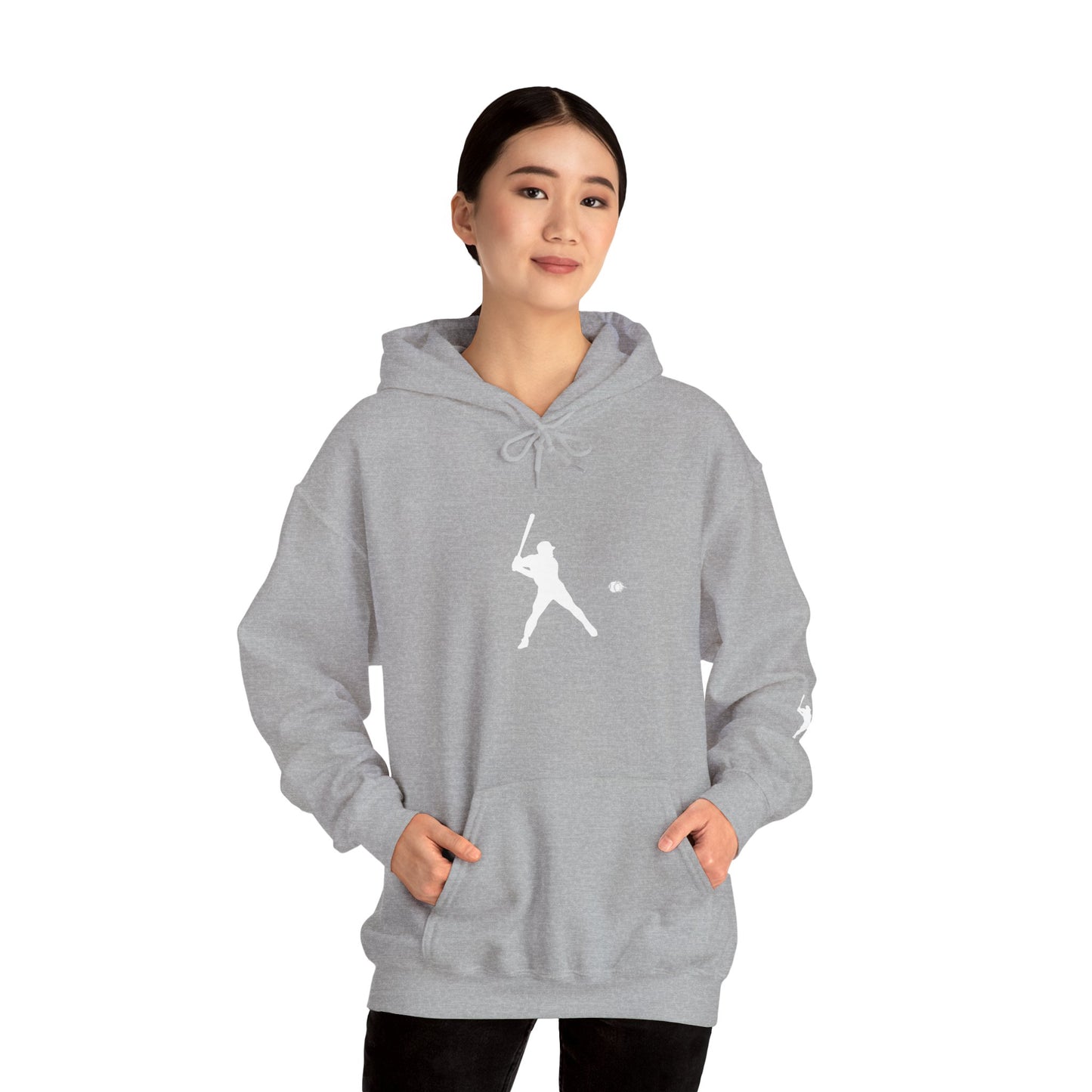 Sporty Unisex Baseball Hooded Sweatshirt, Casual Hoodie for Athletes, Perfect for Gifts, Comfy Streetwear, Ideal for Sports Events, Personal Use