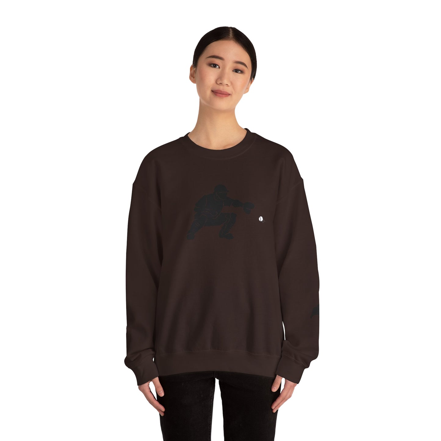 Baseball Catcher Crewneck Sweatshirt | Unisex Sports Apparel | Perfect for Game Days, Gifts, and Casual Wear | Baseball Lover's Gift