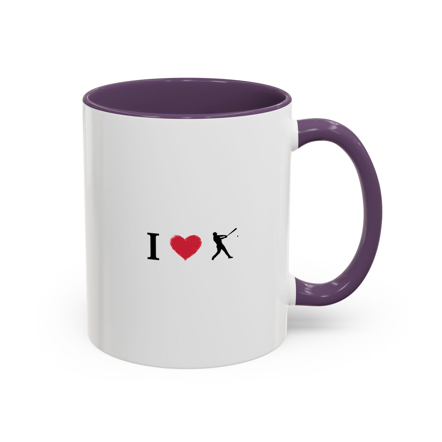 Baseball Love Accent Coffee Mug – Perfect Gift for Sports Fans, Home or Office Use, Great for Birthdays, Anniversaries, and Holidays