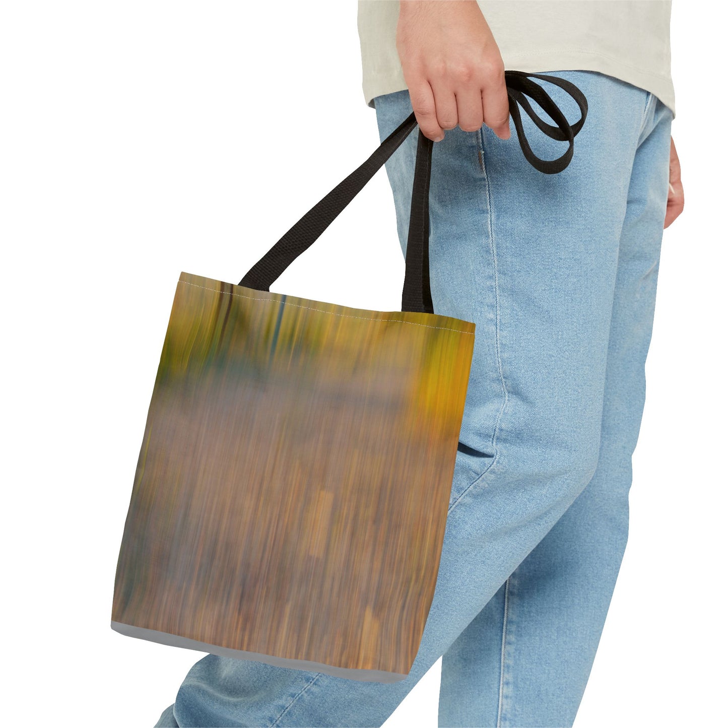 Abstract Art Tote Bag - Stylish and Eco-Friendly Diagonal Stripes for Everyday Use