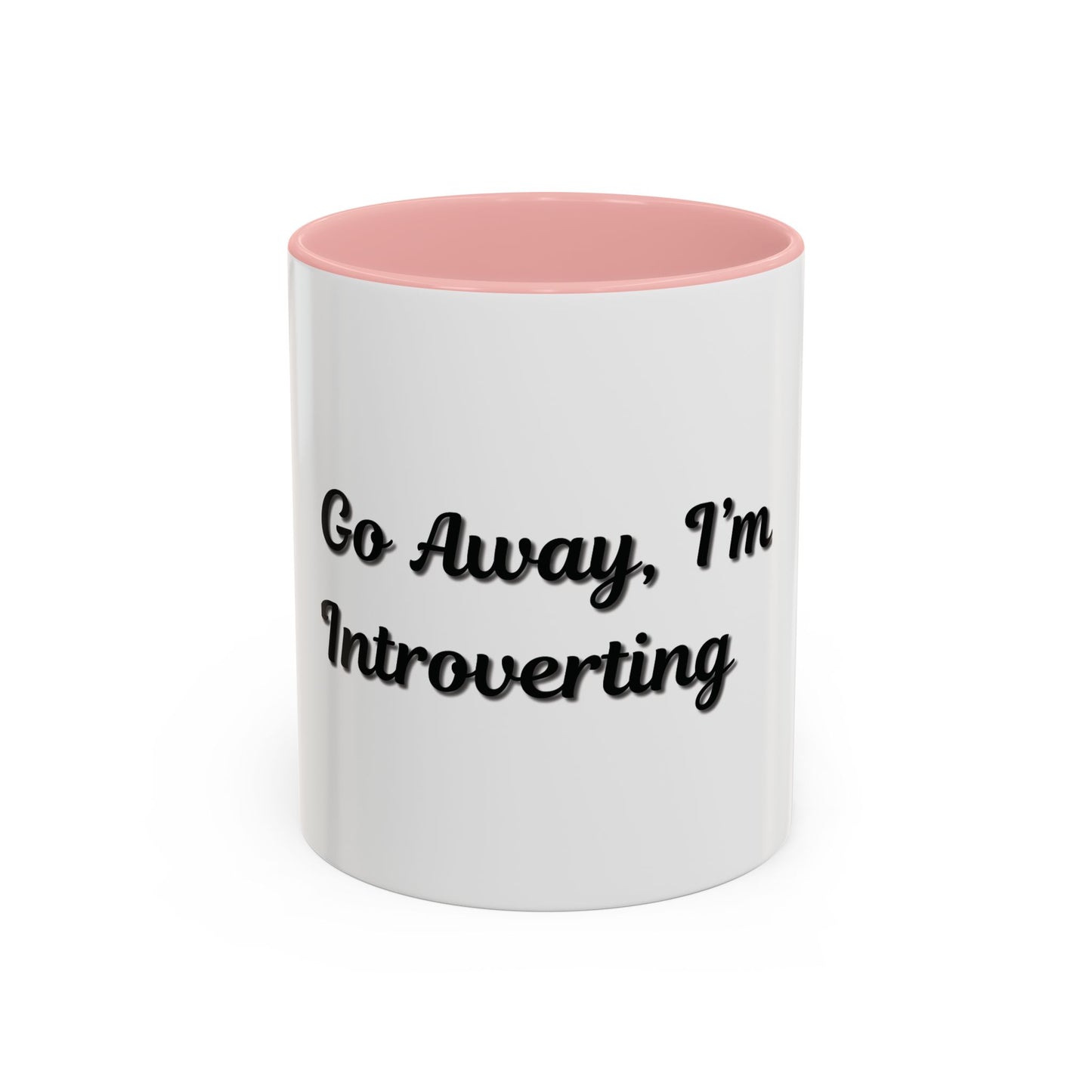 Introvert Coffee Mug - Go Away, I'm Introverting - Black Accent for Relaxing Moments