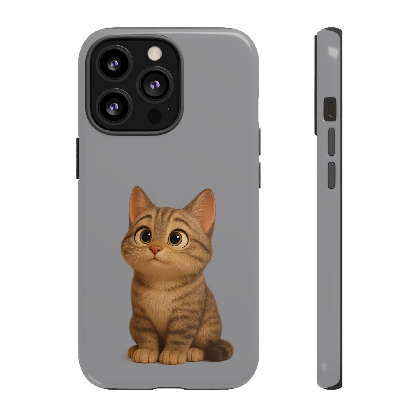 Cute Cat Phone Case, Kawaii Pet Accessory, Gift for Cat Lovers, Animal Phone Cover for Kids, Unique Kitty Design, Birthdays, Holidays