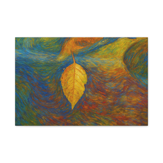 Colorful Leaf Canvas Wall Art, Home Decor, Modern Art, Nature Inspired, Gift for Art Lovers, Vibrant Decor