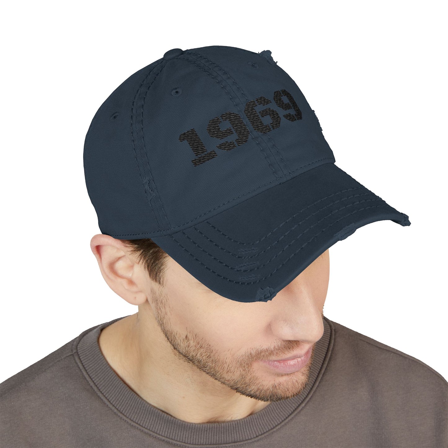 Vintage Distressed Dad Hat | 1969 Embroidered Cap for Casual Style, Birthday Gift, Father's Day, Everyday Wear