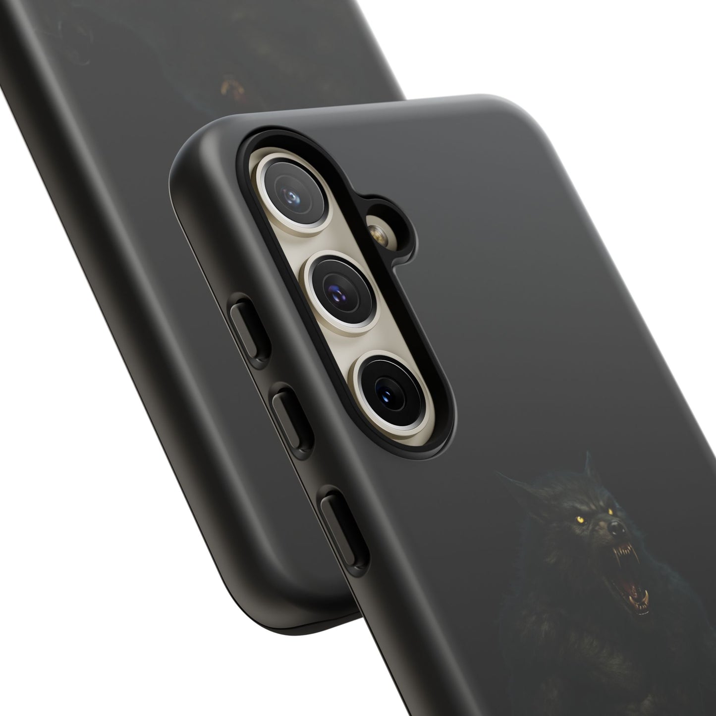 Werewolf Phone Case, Tough Cases, Black Panther Design, Gift for Animal Lovers, Phone Accessories, Fierce Phone Protection