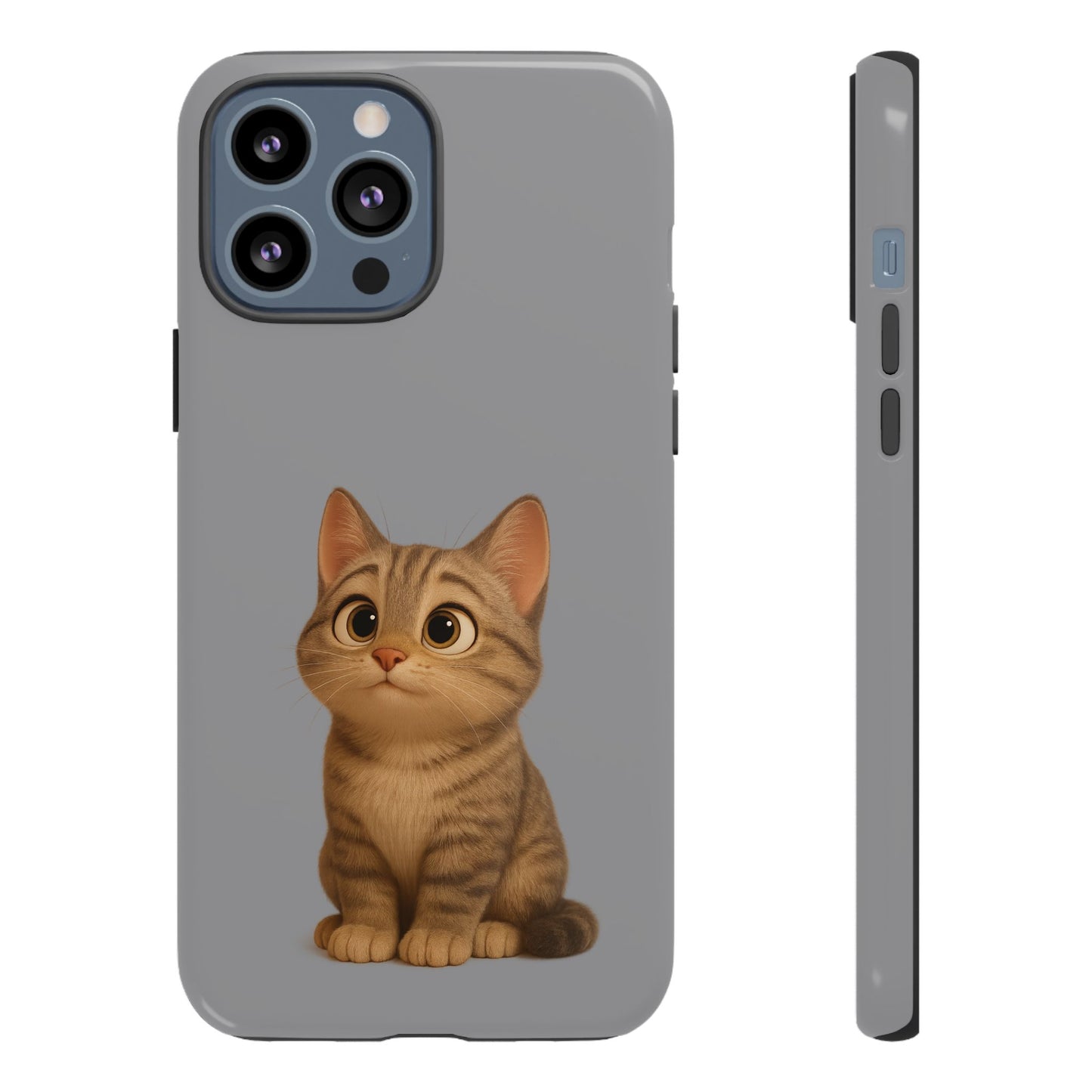 Cute Cat Phone Case, Kawaii Pet Accessory, Gift for Cat Lovers, Animal Phone Cover for Kids, Unique Kitty Design, Birthdays, Holidays