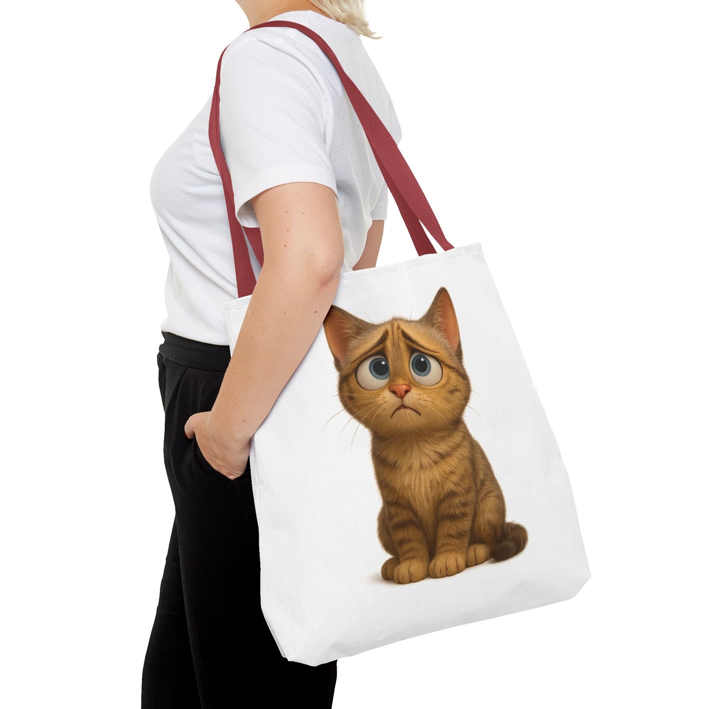Cute Cat Tote Bag, Animal Lover Gift, Shopping Tote, Reusable Bag, Cute Merchandise, Eco-Friendly Gift