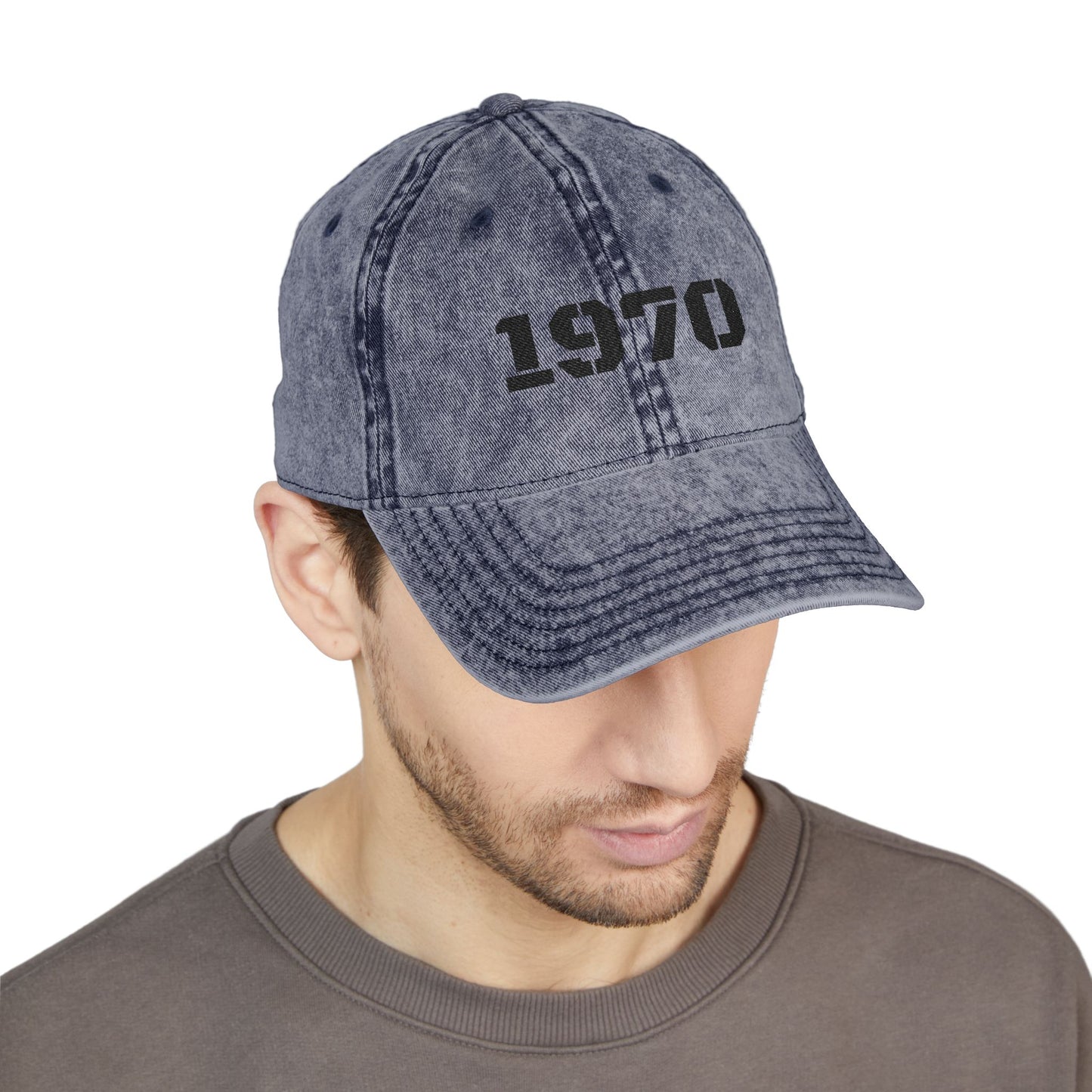 Vintage Embroidered Cap, Retro Baseball Hat, 70s Style Headwear, Gift for Dad, Casual Fashion Accessory