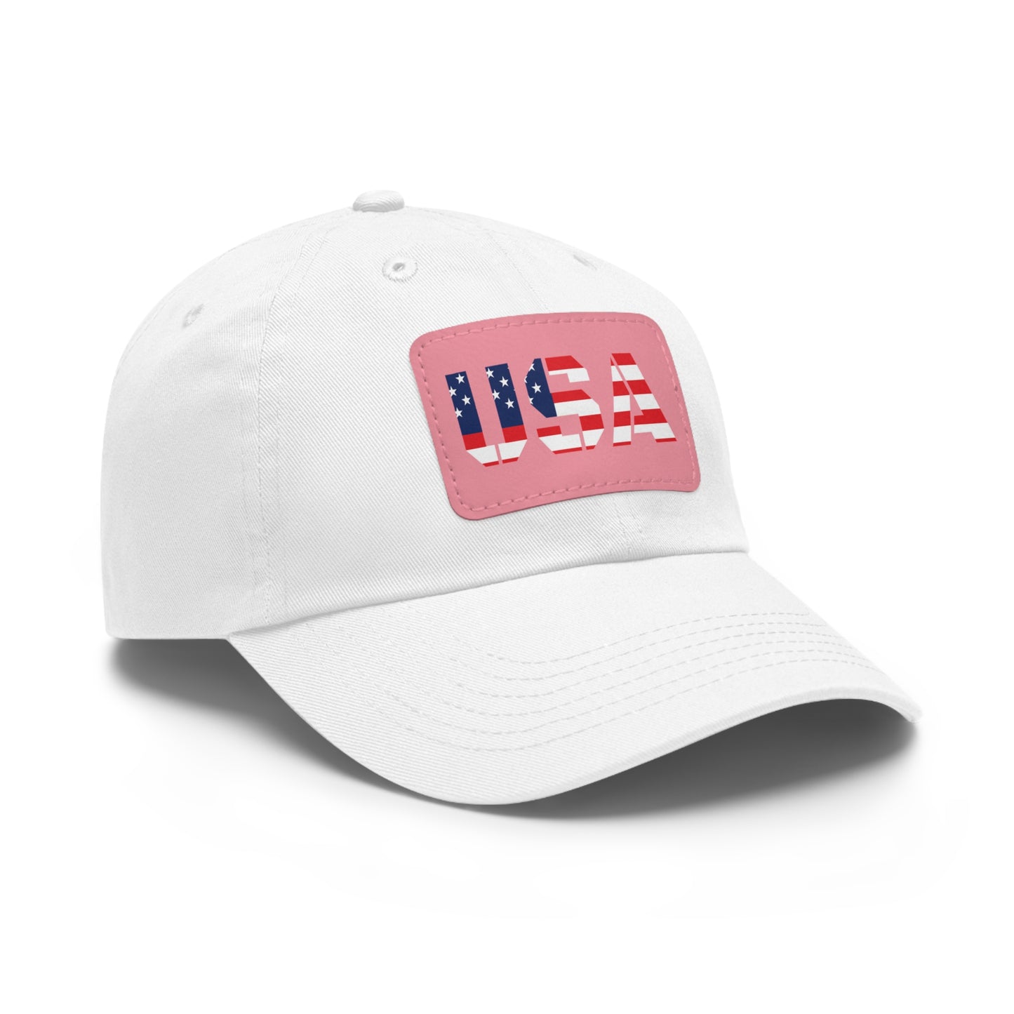 Dad Hat with USA Leather Patch
