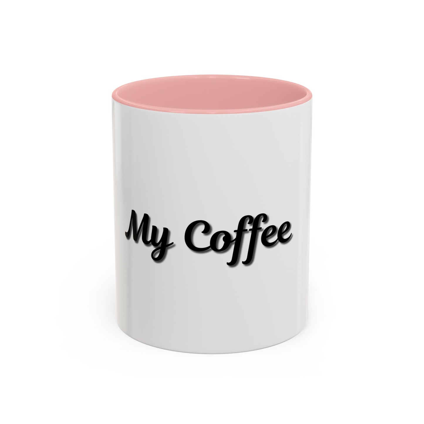 Personalized My Coffee Accent Mug - 11oz & 15oz Coffee Cups for Coffee Lovers