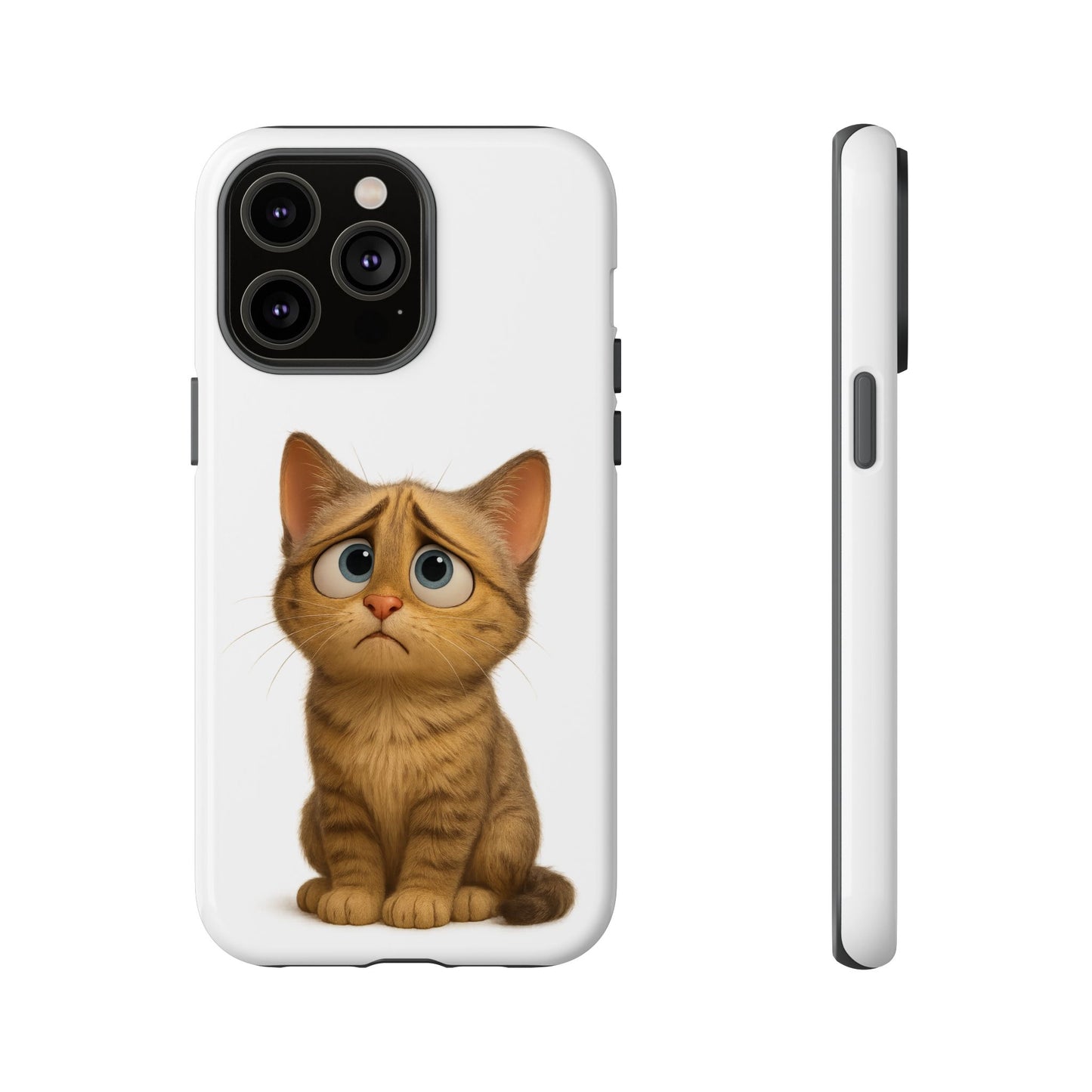 Cute Cat Phone Case, Funny Kitty Case, Animal Lover Gift, Cat Lover Accessory, Unique Cat Design Case, Pet Mom Gift