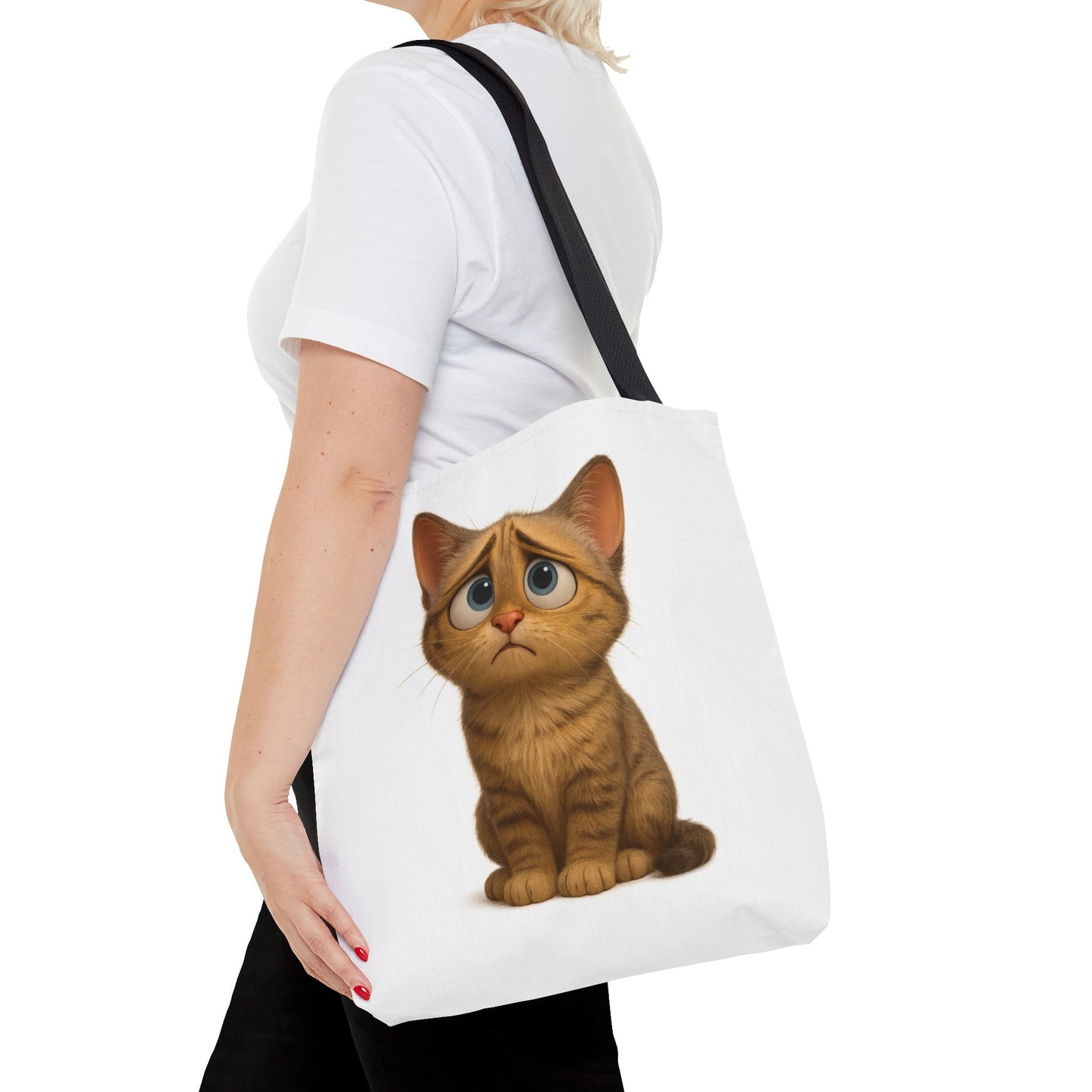 Cute Cat Tote Bag, Animal Lover Gift, Shopping Tote, Reusable Bag, Cute Merchandise, Eco-Friendly Gift