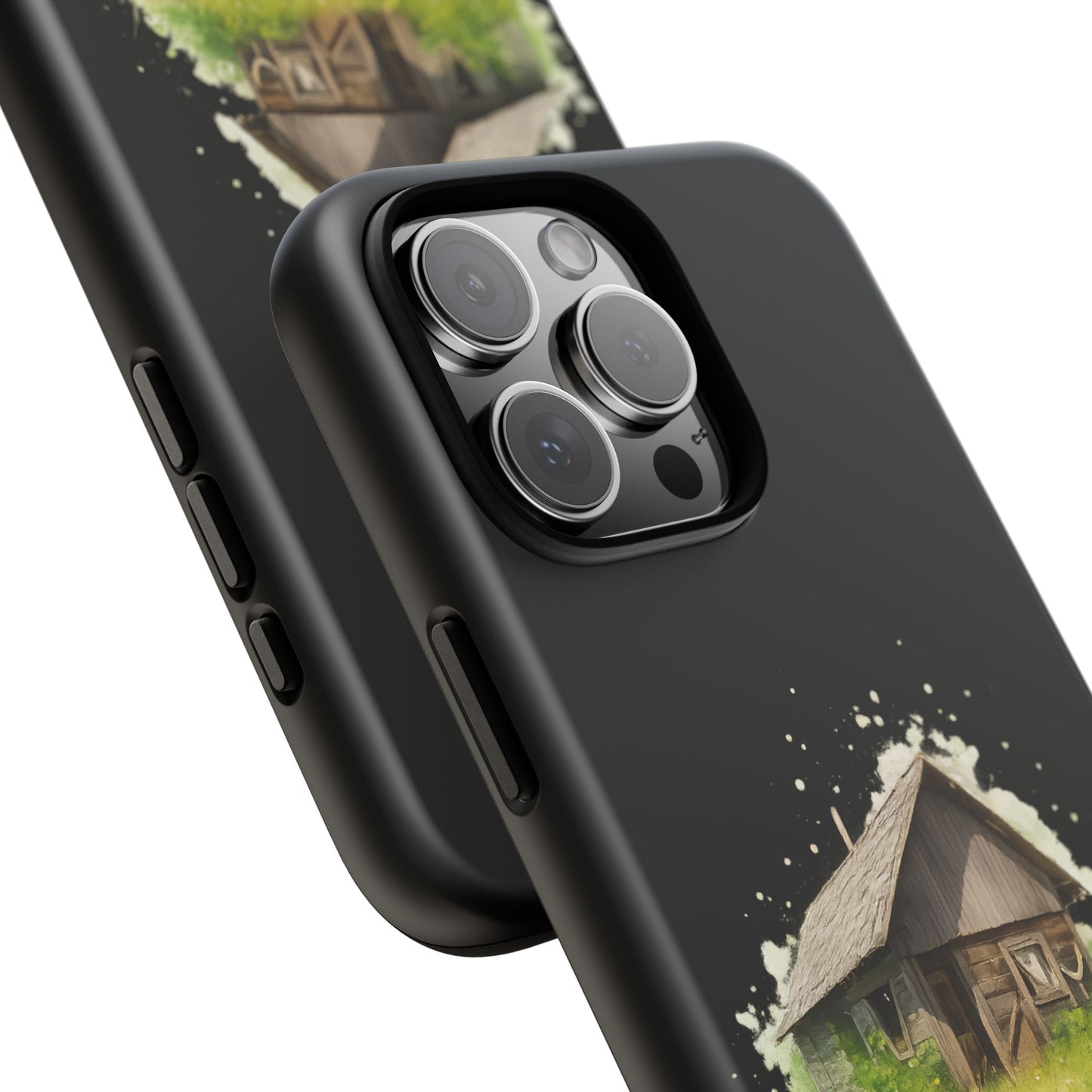 Rustic Farmhouse Phone Case, Cute Cottage Design, Tough Cases for Nature Lovers, Eco-Friendly Gift, Customizable Tech Accessories