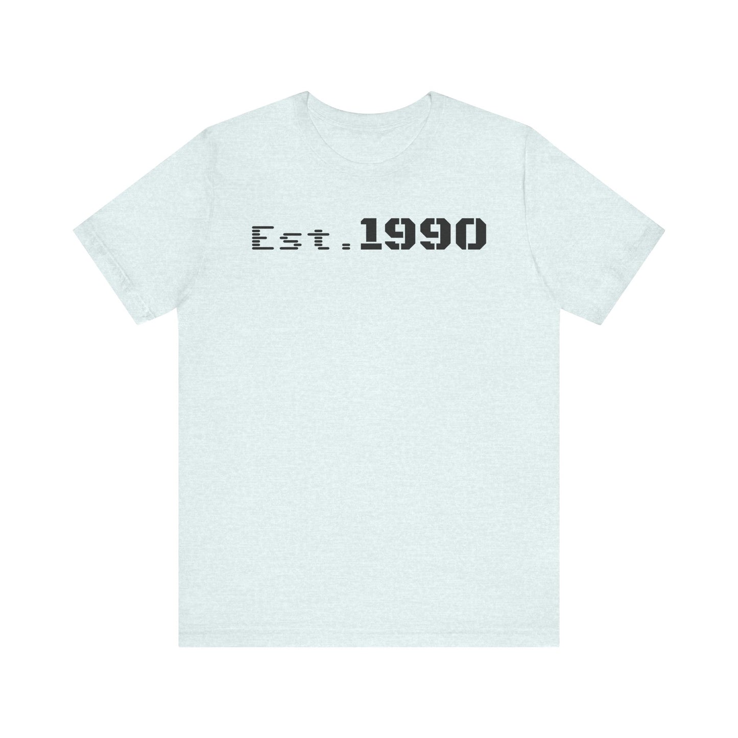 Unisex Est. 1990 Nostalgic Jersey Tee - Perfect Gift, Vintage Style, Retro Fashion, Birthday Celebration, Casual Wear