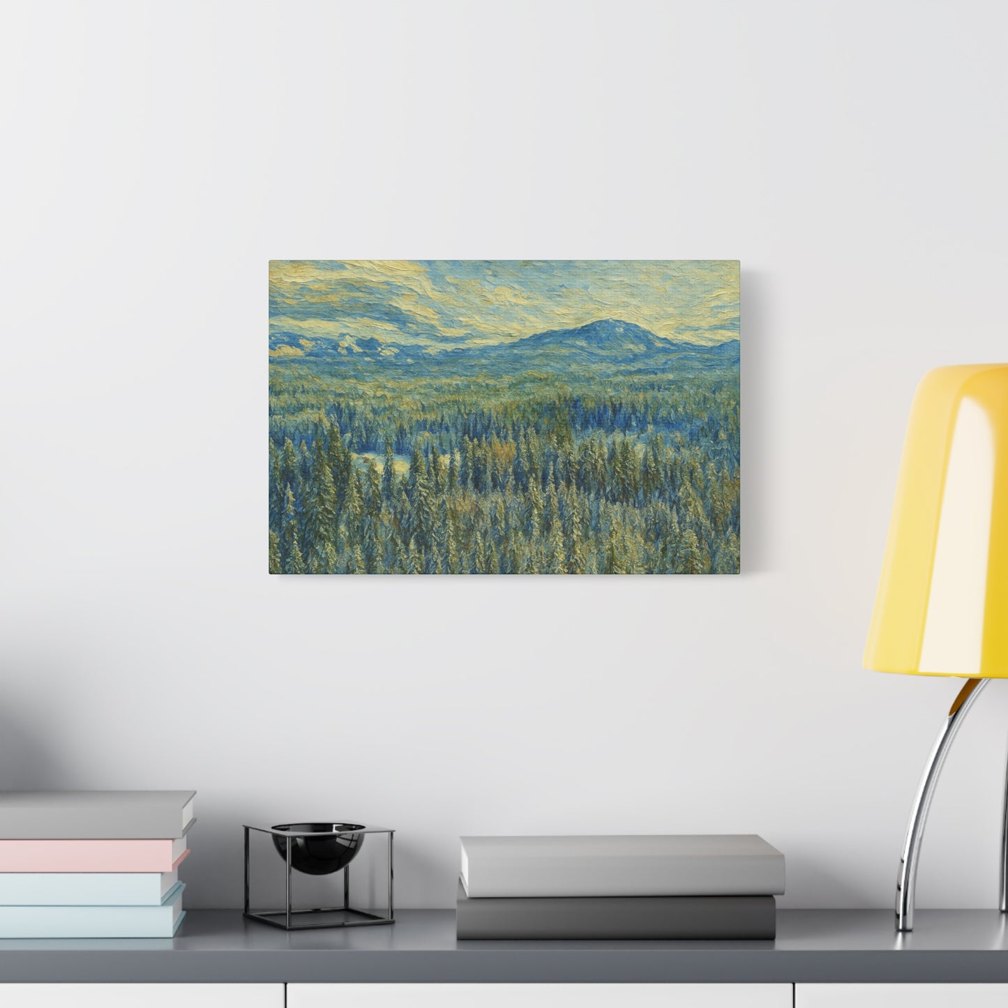 Scenic Landscape Canvas Print, Rustic Home Decor, Wall Art for Nature Lovers, Gift for Art Enthusiasts, Serene Forest Artwork
