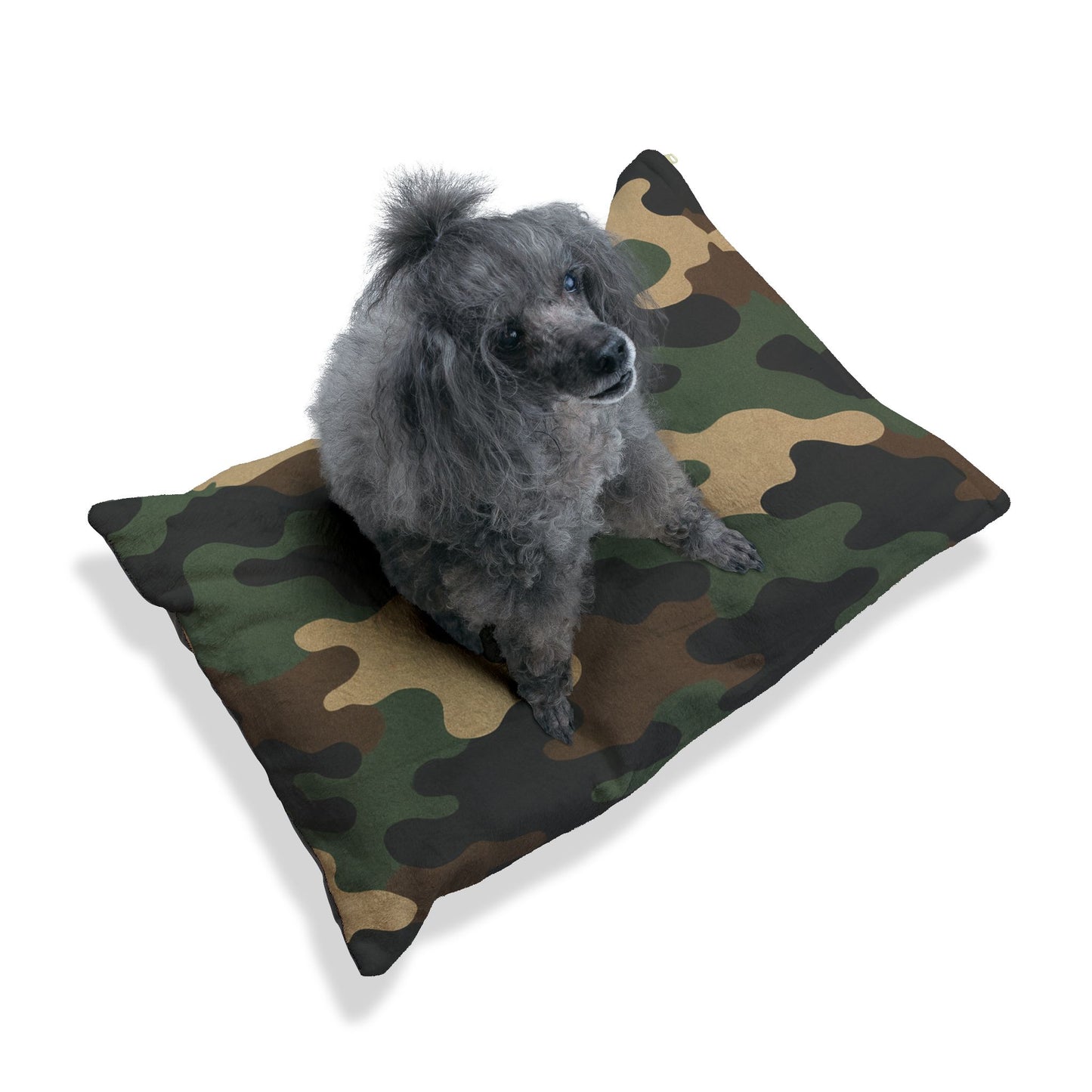 Camouflage Pet Bed for Dogs and Cats, Cozy Military-Inspired Dog Bed, Camo Pet Cushion, Stylish Pet Bedding, Gift for Pet Lovers