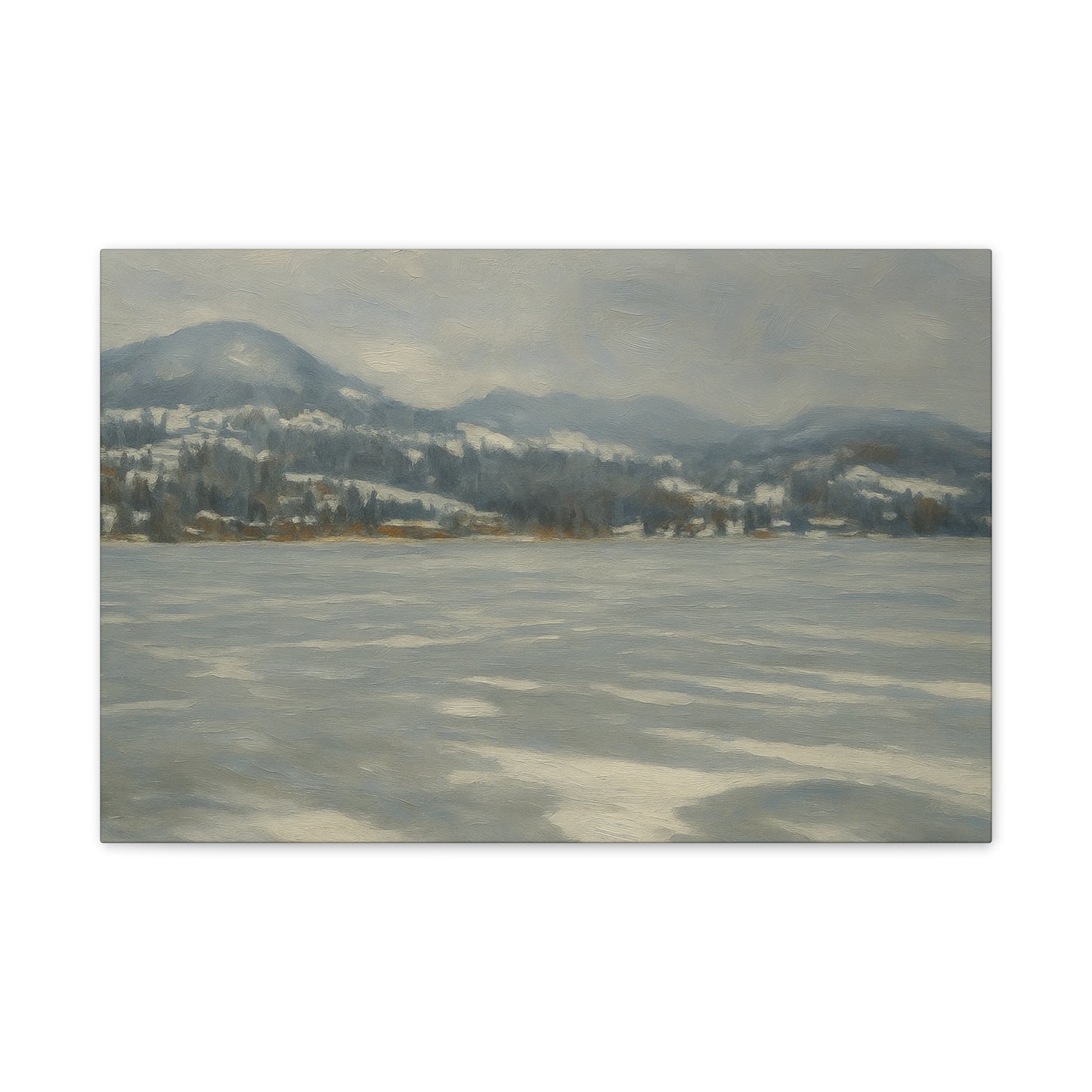 Serene Winter Landscape Canvas