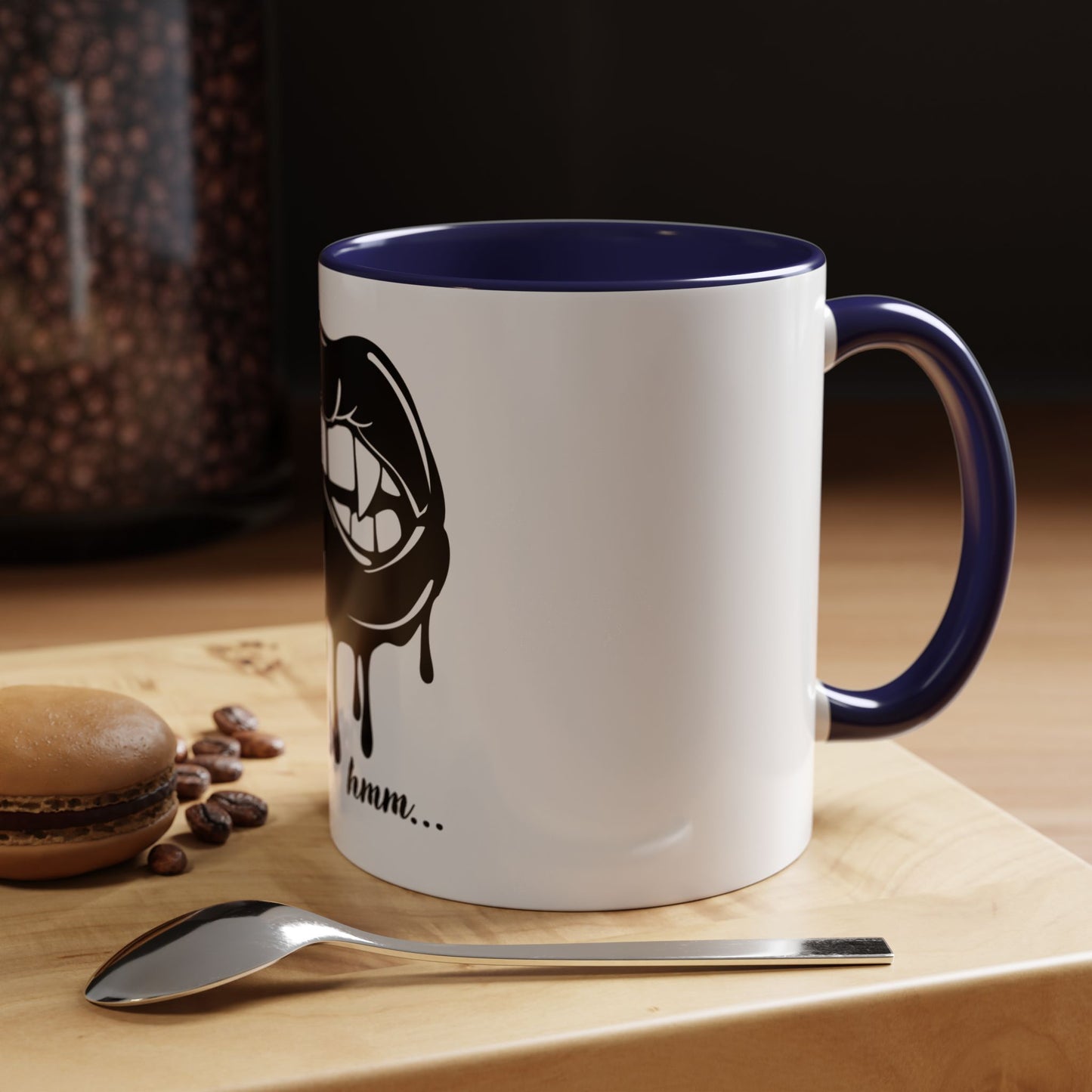 Vampire Lip Accent Coffee Mug - 11oz & 15oz - Unique Halloween Gift