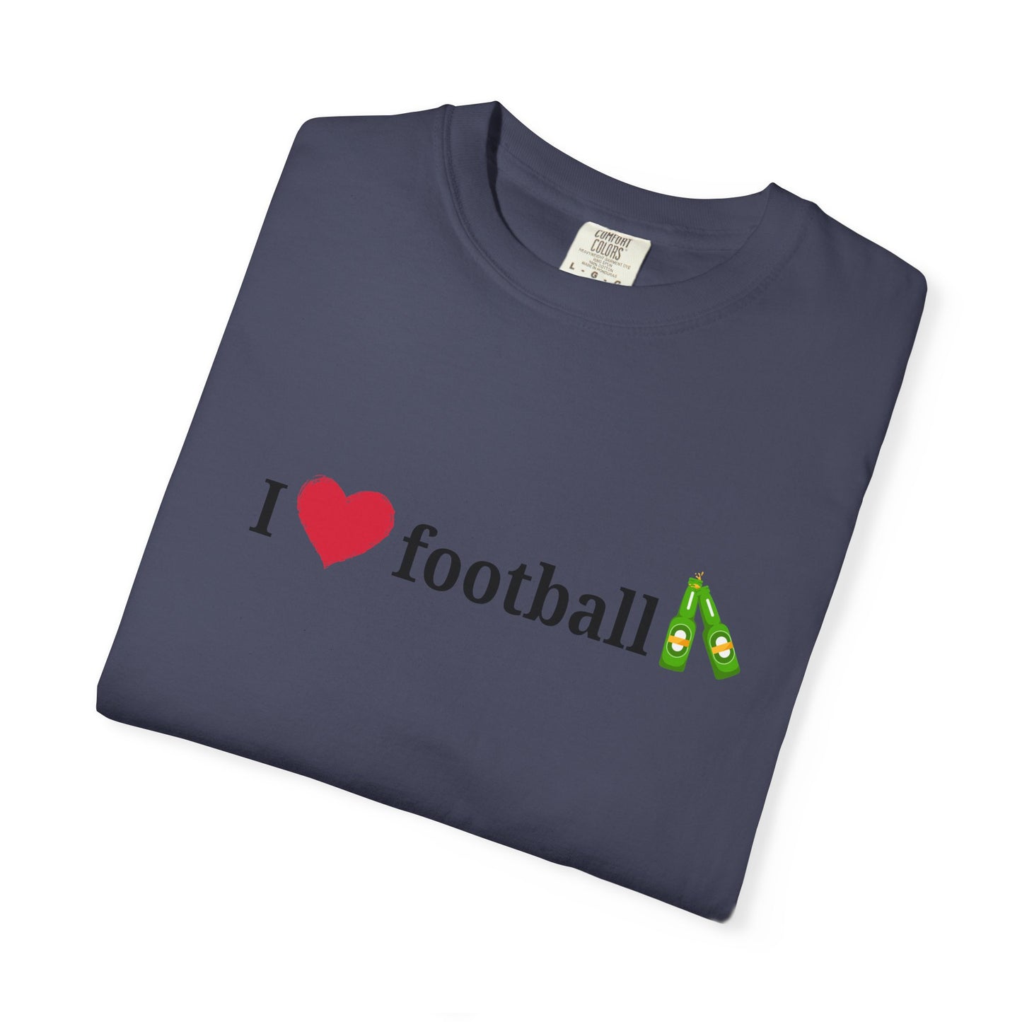 Unisex Football Love Tee - Casual Cotton T-Shirt, Gift for Sports Fans, Comfortable Daily Wear, Perfect for Game Days, Fun Summer Outfits