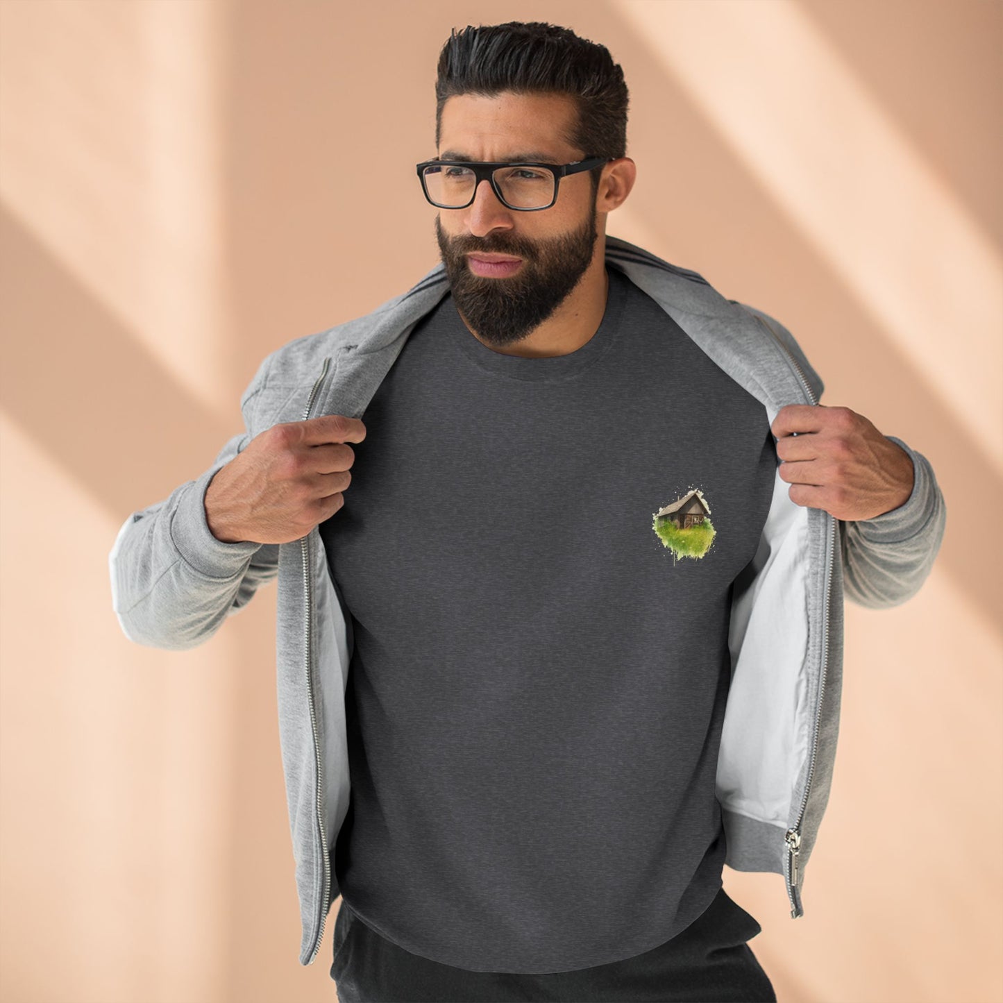 Cozy Art Print Crewneck Sweatshirt: Nature Lover, Graphic Sweater, Unique Gift, Home Decor Apparel, Casual Style
